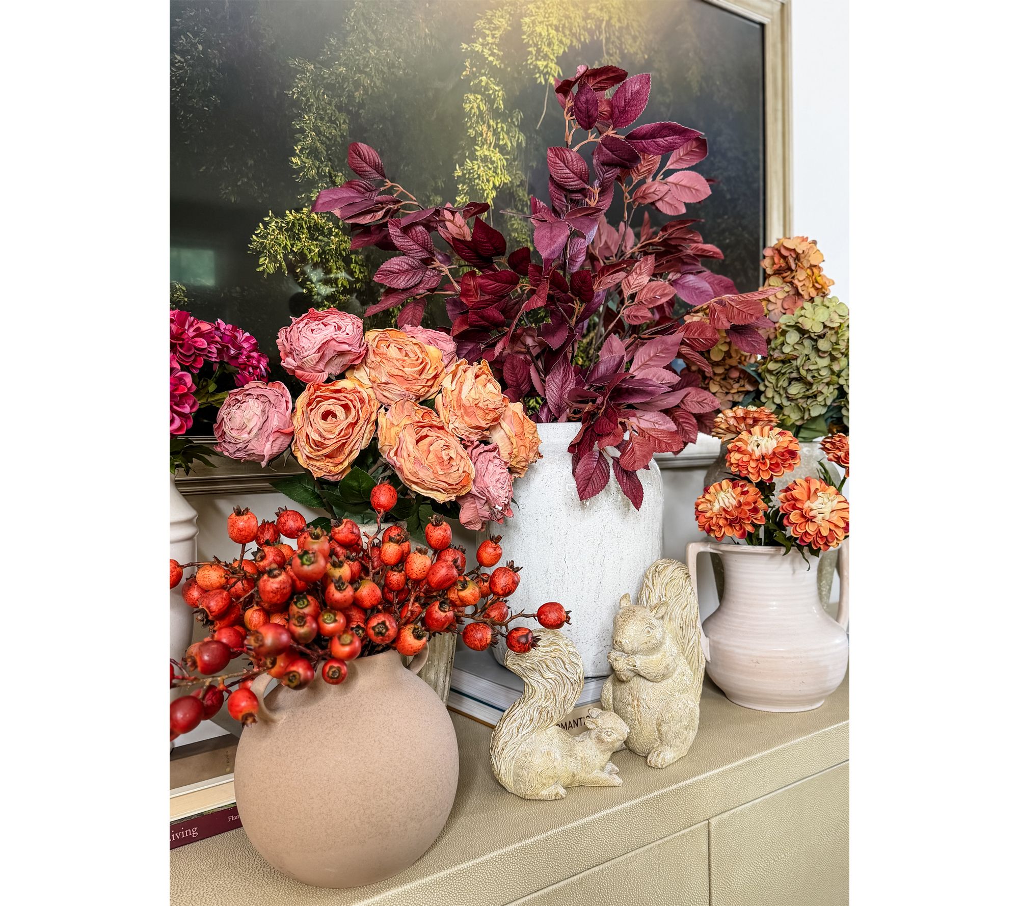 Simply Stunning Set of 6 Real Touch Fall Leaves by Janine Graff | QVC