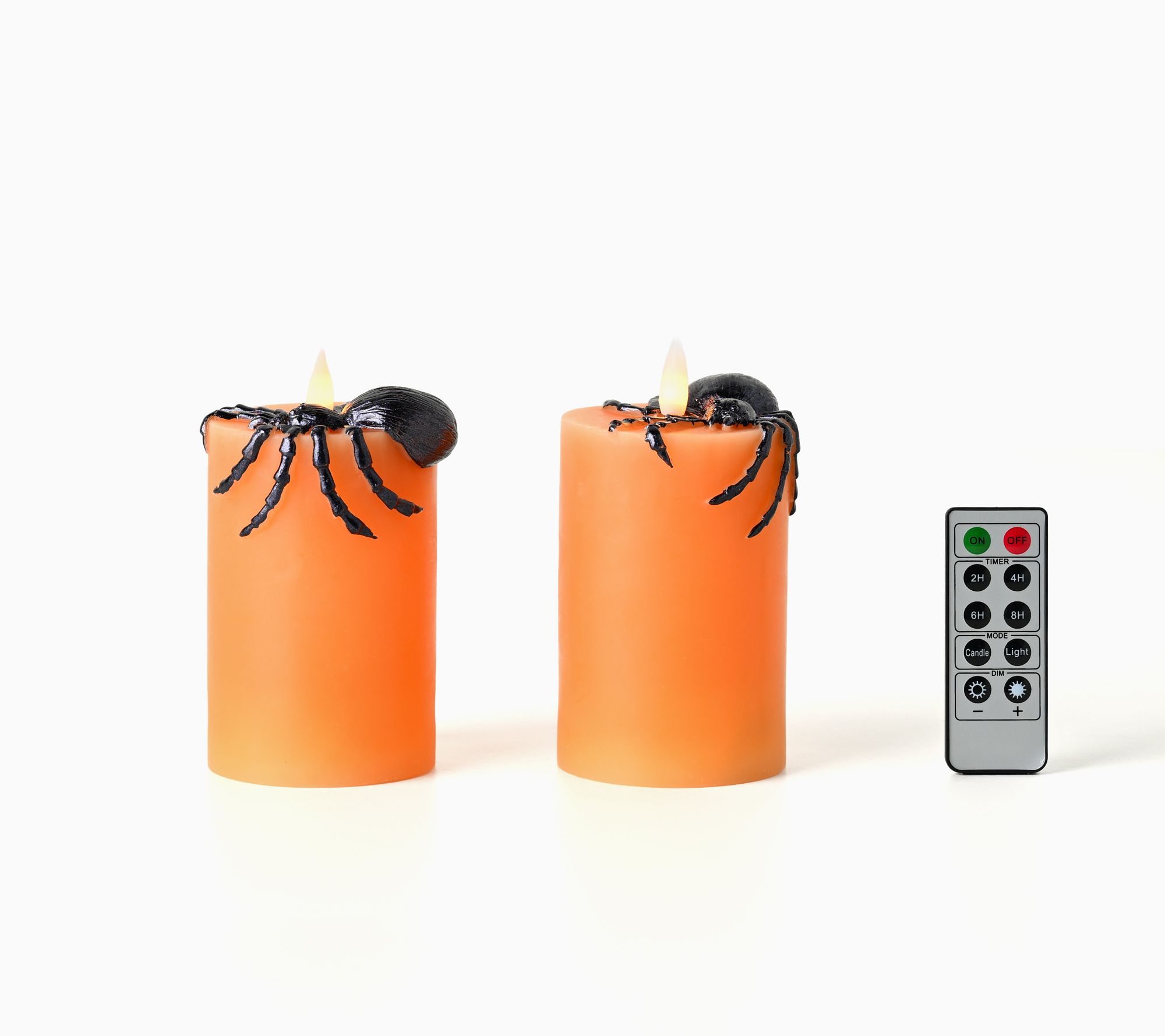 Home Bliss S/2 4.5" Halloween Spider Flameless Candles