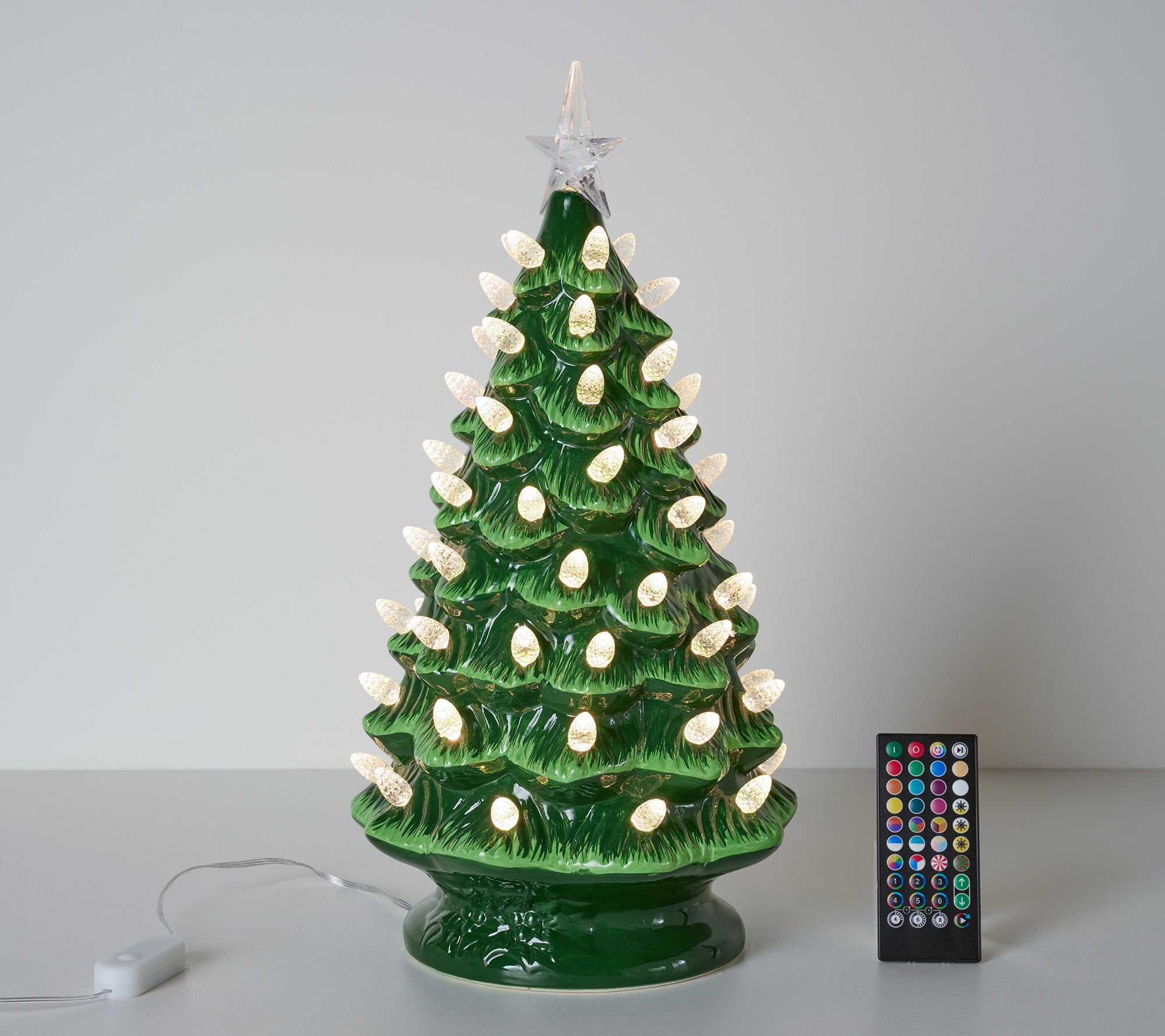 "As Is" Mr. Christmas 18" Ultimate RGB Ceramic Nostalgic Tree