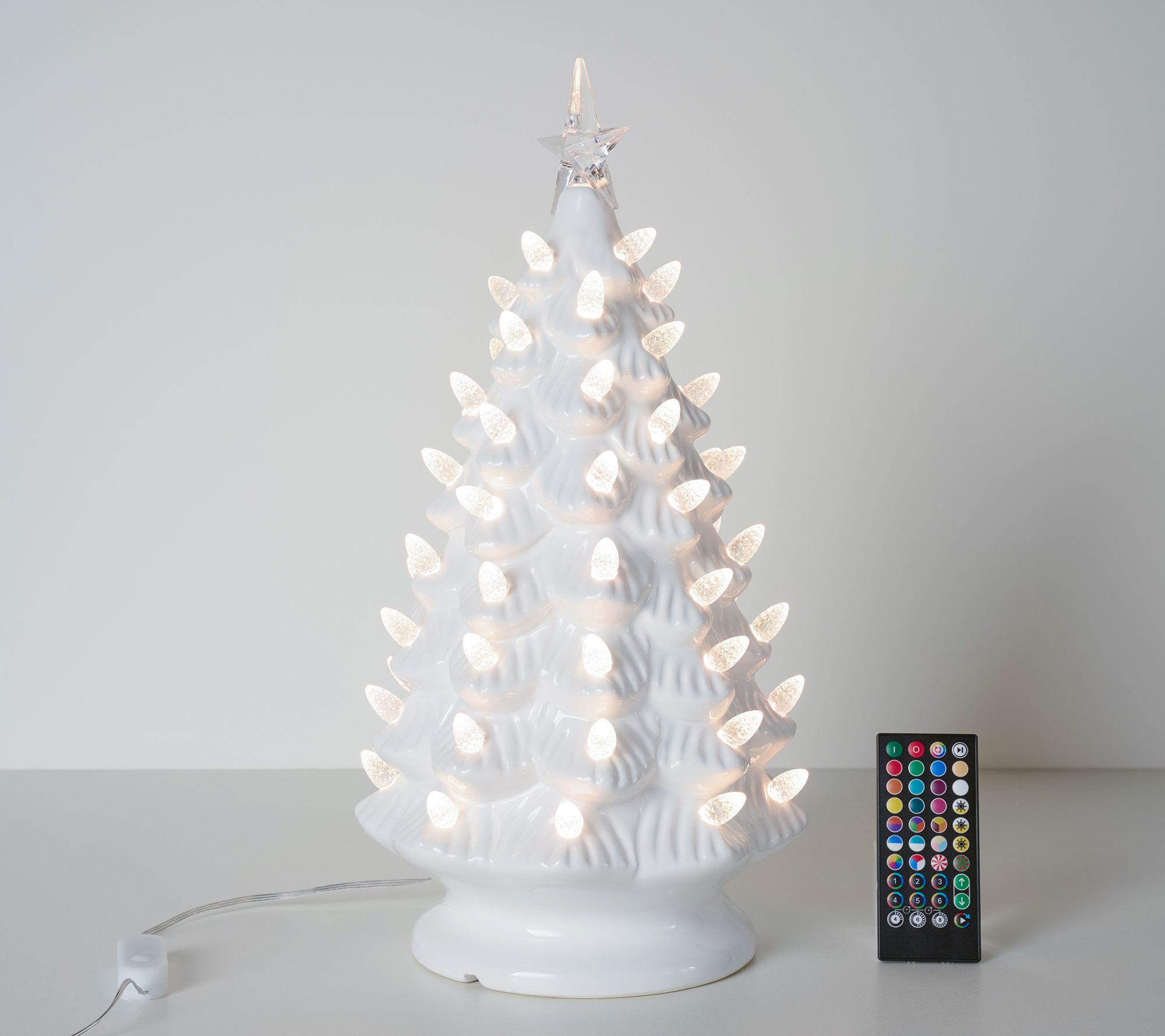 "As Is" Mr. Christmas 18" Ultimate RGB Ceramic Nostalgic Tree