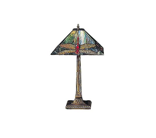 Tiffany Style 21-1/2"H Dragonfly Lamp