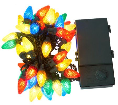 Bethlehem Lights Battery Op. 16'Light Strand w/50 LEDs - QVC.com