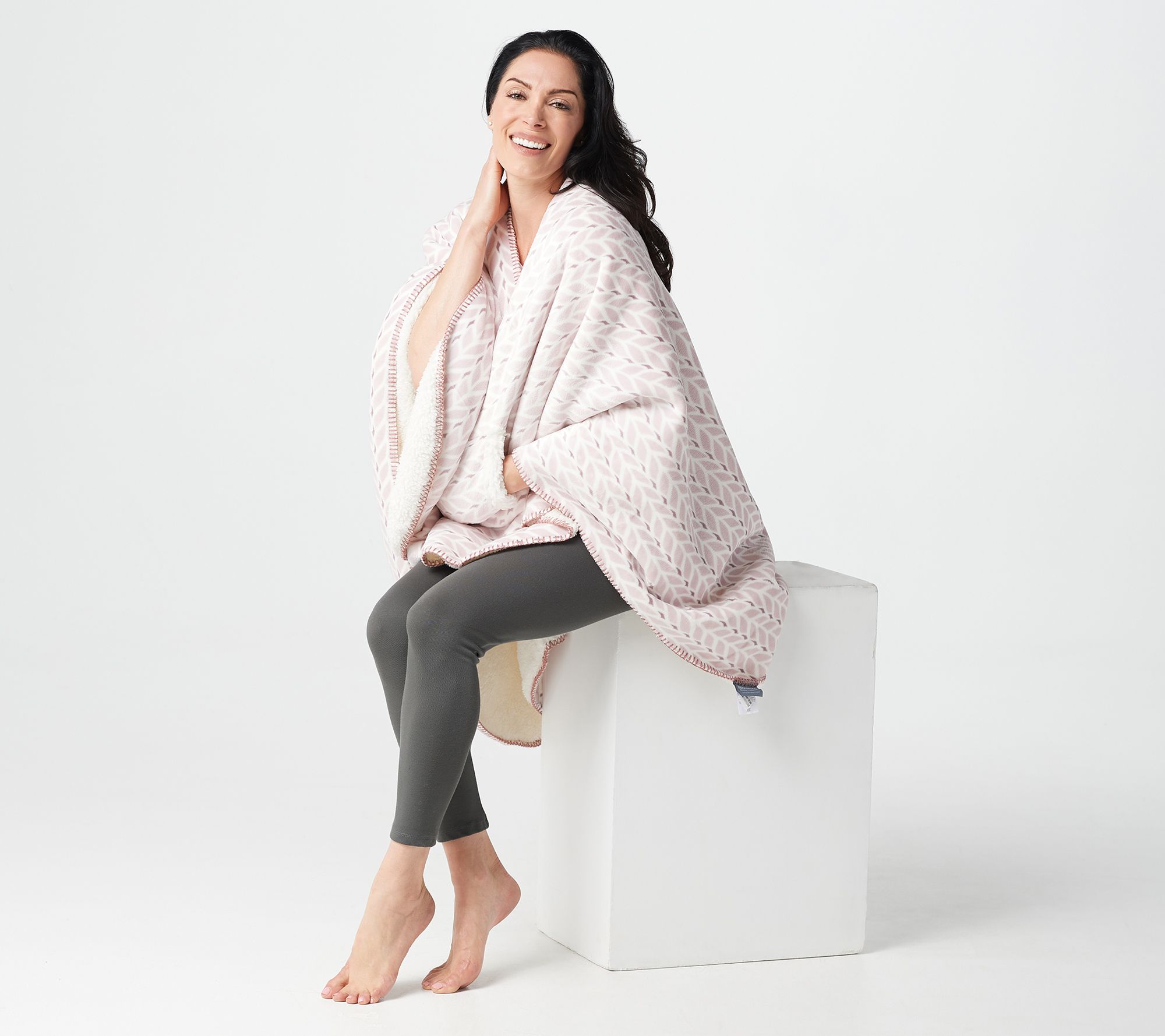 Berkshire Blanket Velvet Soft Cape Wrap