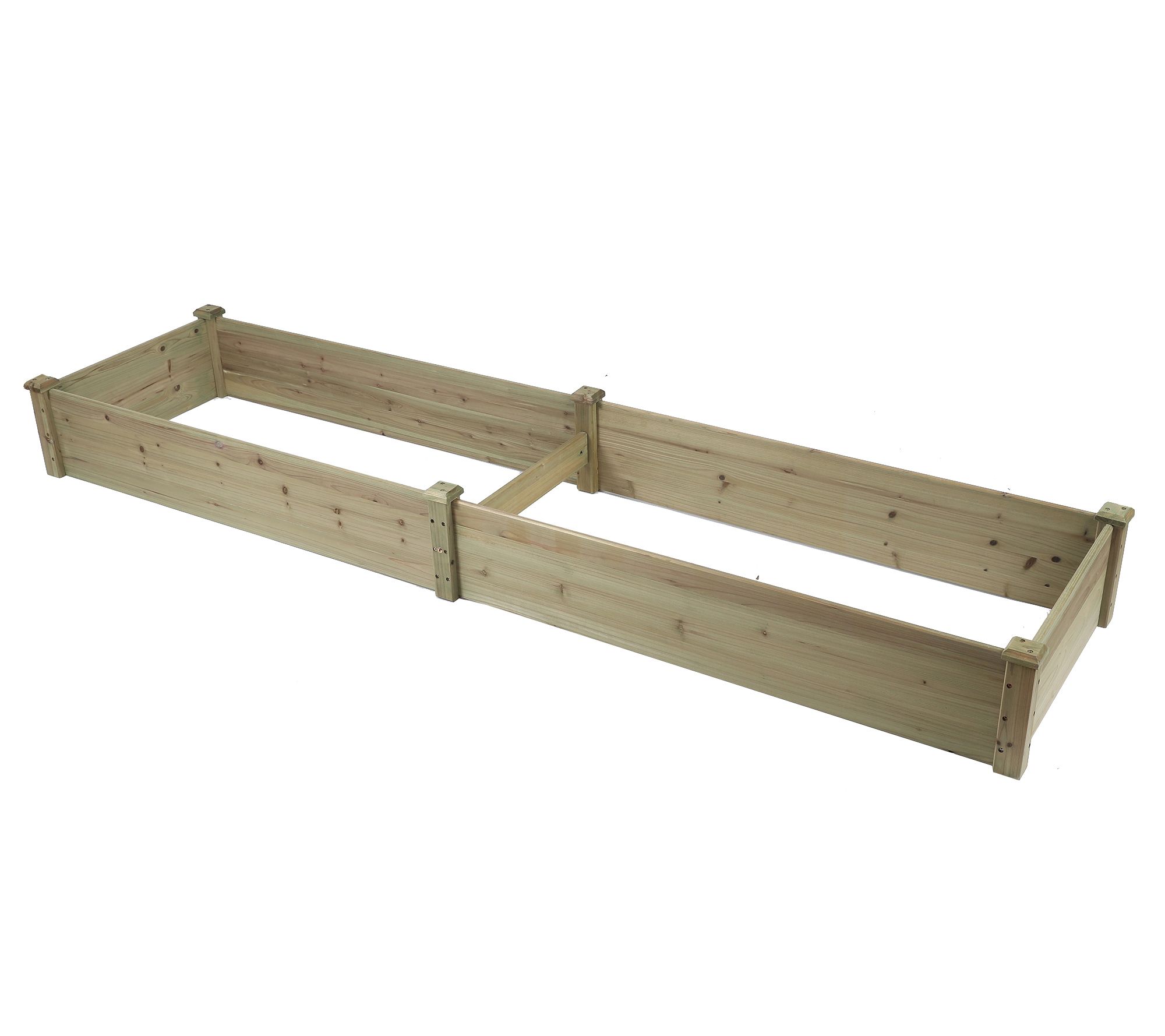 LuxenHome Wood 8' x 2' Raised Garden Bed - QVC.com