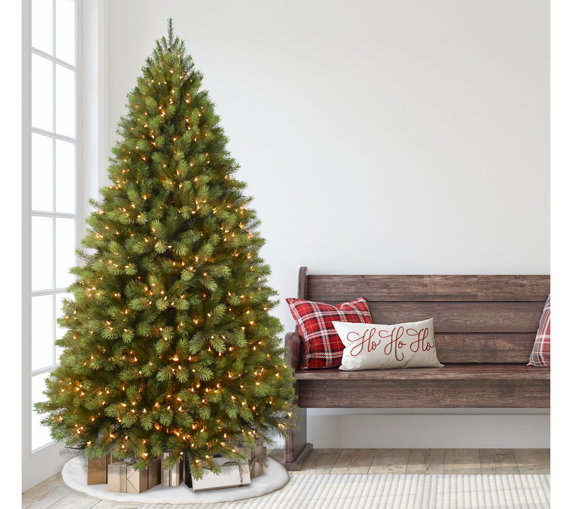 Puleo Pre-Lit 7.5' Middleburry Spruce ChristmasTree - QVC.com