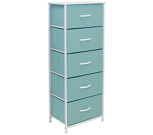 Sorbus Tall Dresser with 5 Drawers