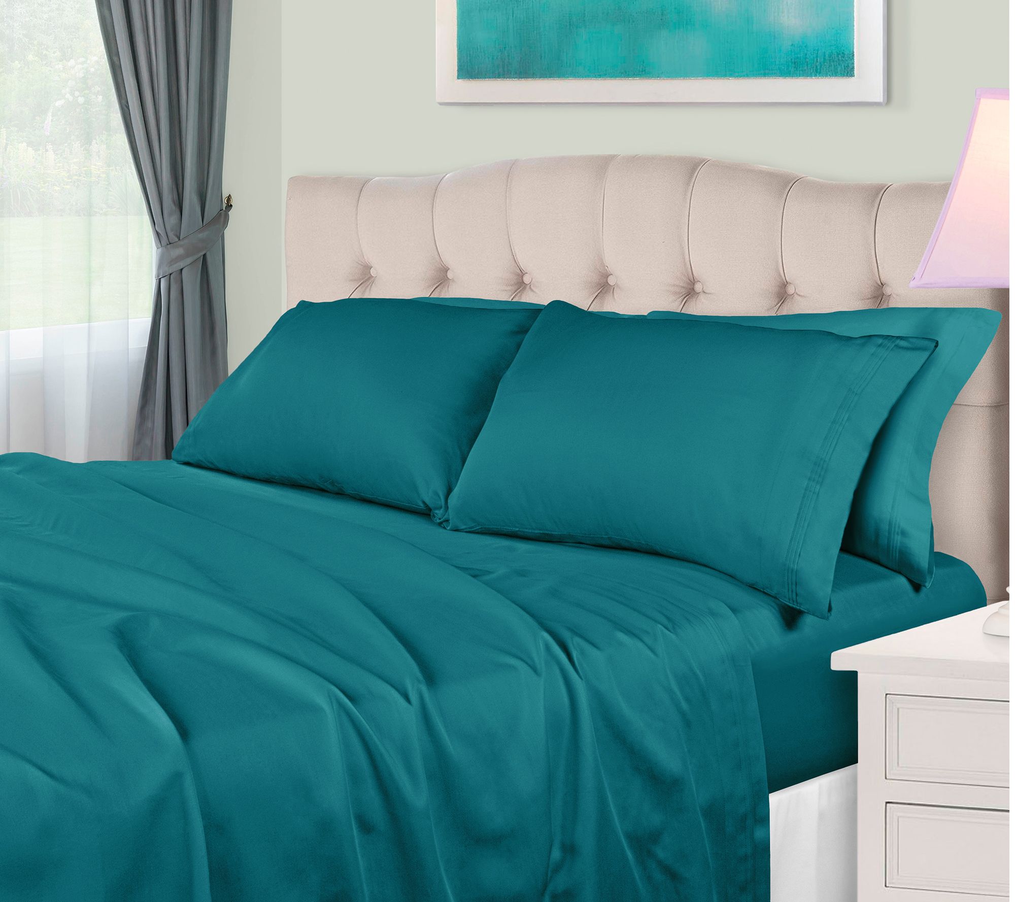 Superior 650TC Egyptian Cotton Deep Pocket Shee ts Set,Twin XL