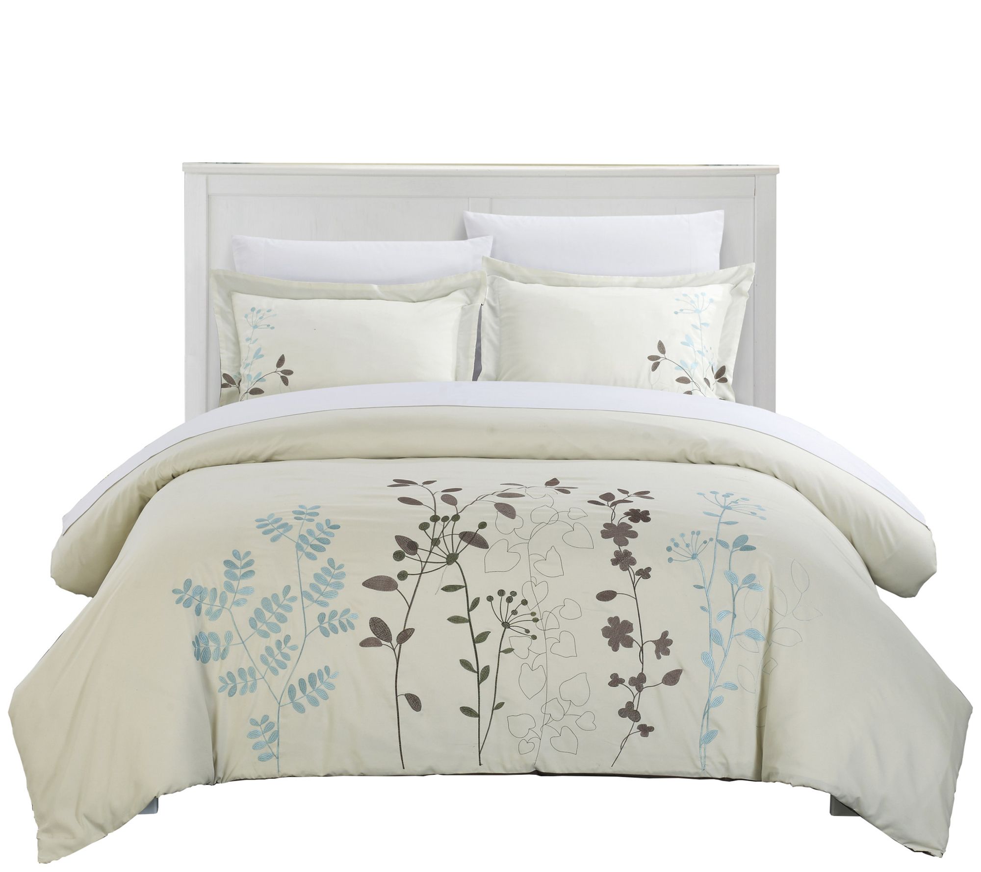 Chic Home Kathy King 3 Piece Duvet Cover Set Qvc Com