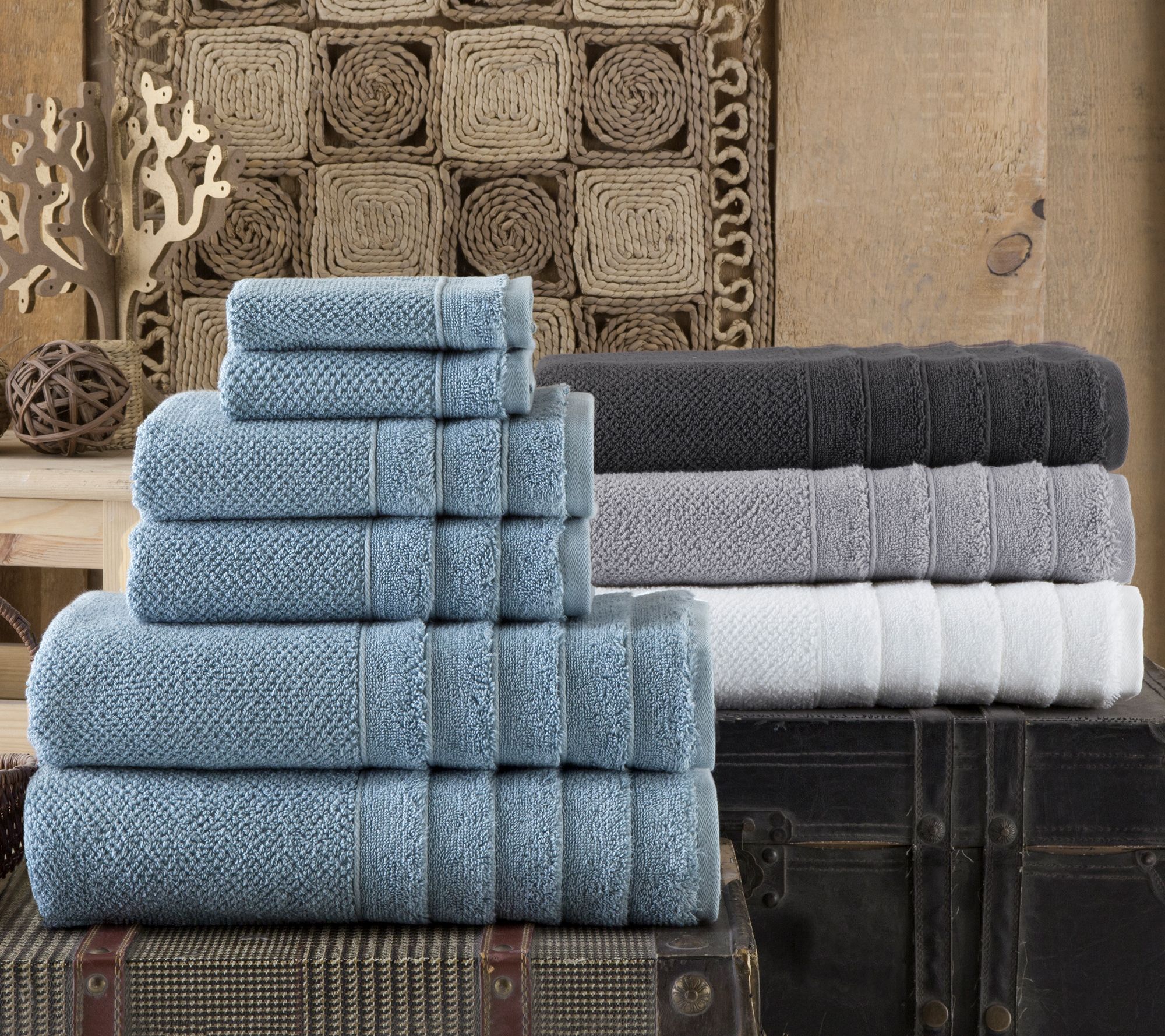 Veta Turkish Bath Towels (Set Of 4) - QVC.com