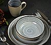 Elama Mellow 16-Piece Dinnerware Set in PowderBlue, 3 of 5