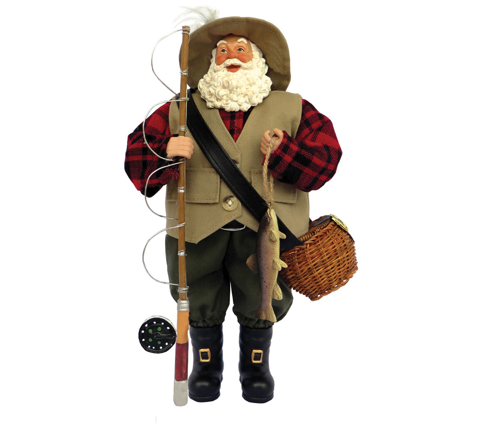 12" Fly Fishing Santa by Santa's Workshop