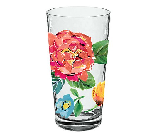 TARHONG 21.5-oz Garden Floral Jumbo Glasses - Set of 6