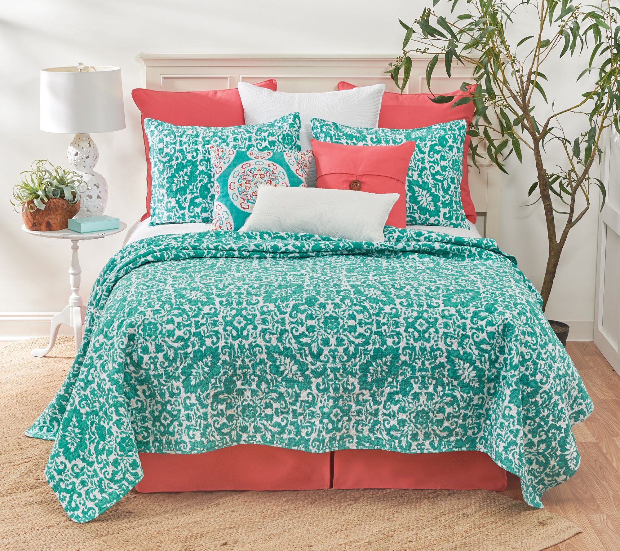 C&F Home Madison Aqua Full/Queen Quilt Set