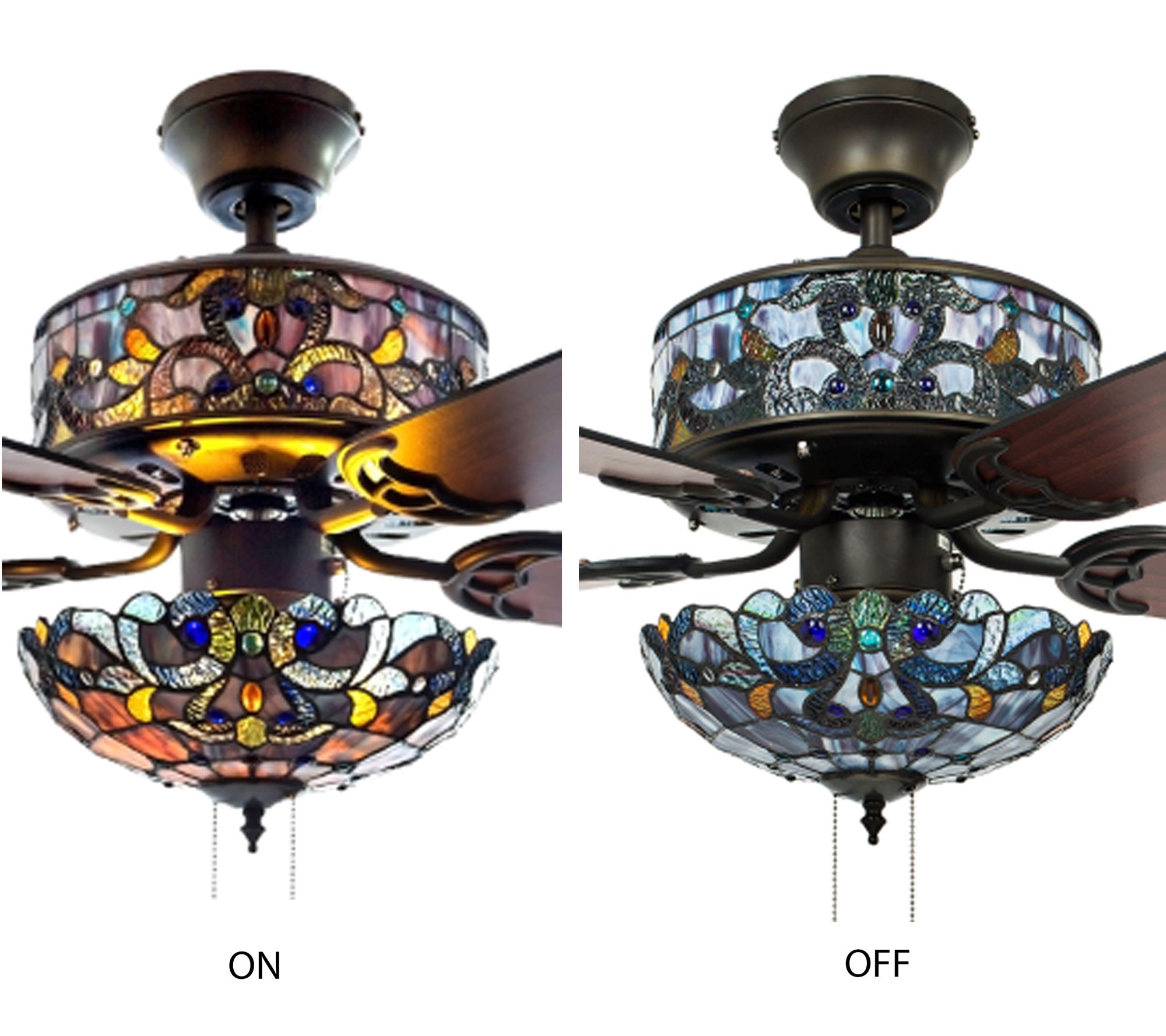 Magna Carta Stained Glass Ceiling Fan
