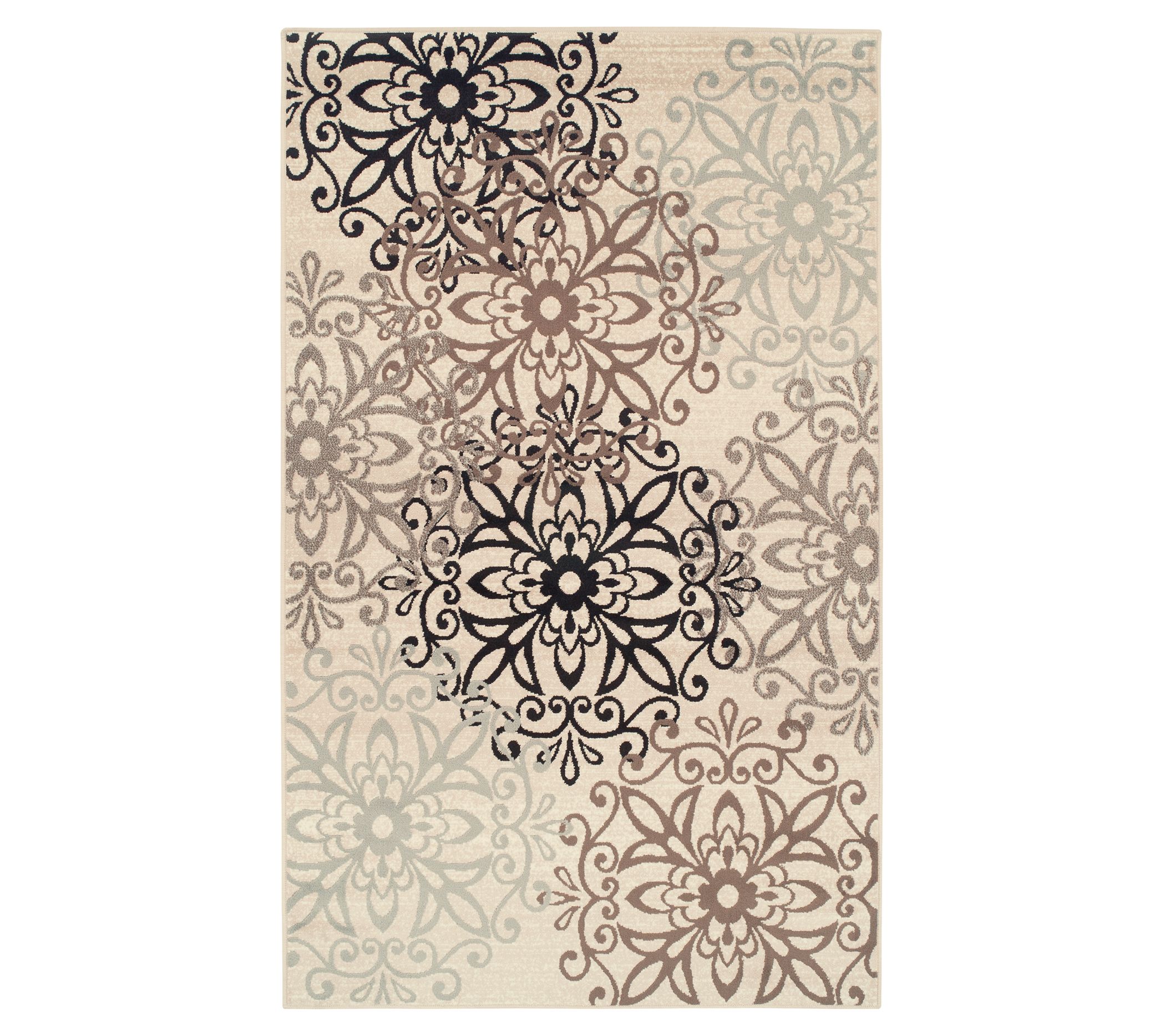 Superior Oversized Floral Medallion Modern 6' x9' Area Rug