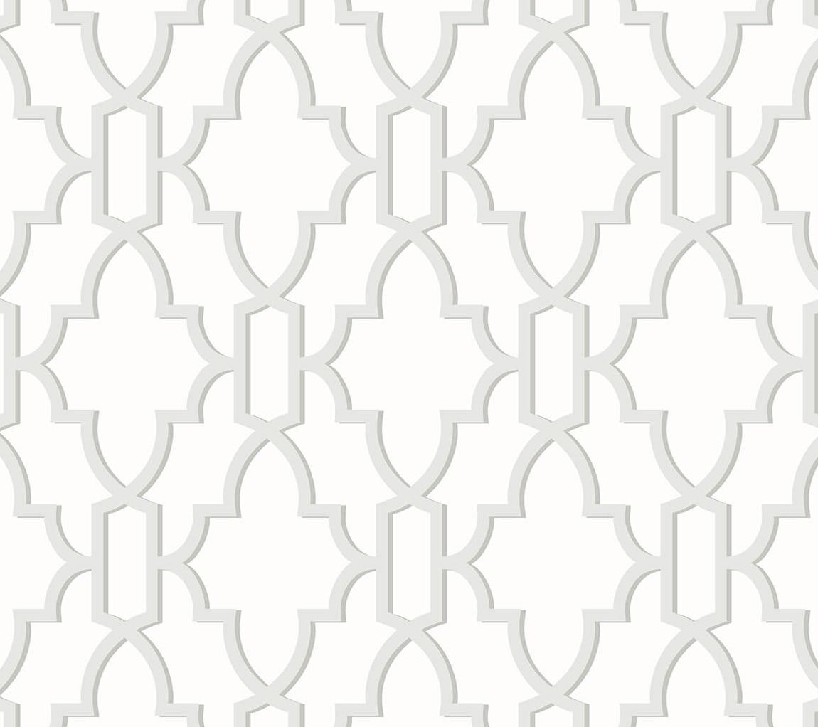 Lillian August Coastal Lattice Peel and Stick W allpaper Roll