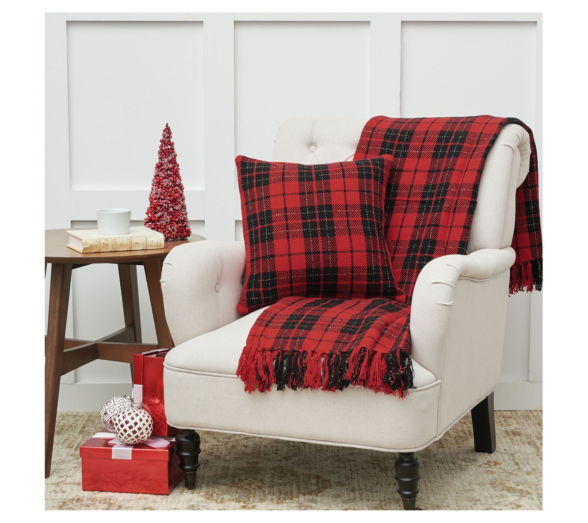 C&F Home Red Black Plaid 18