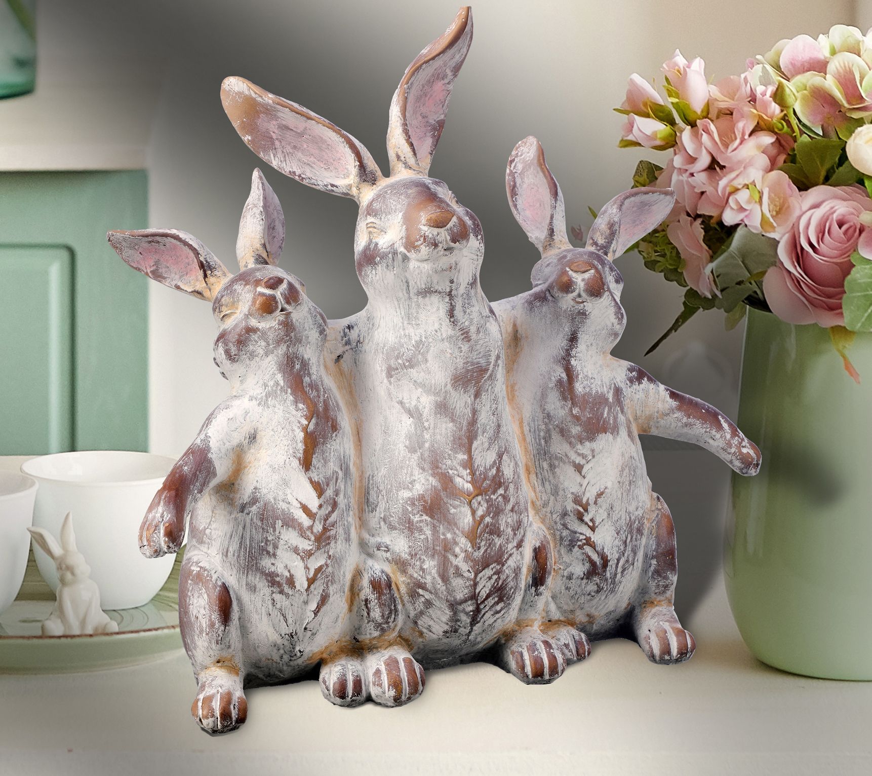 Bunny Buddy Trio 10.5" By Valerie