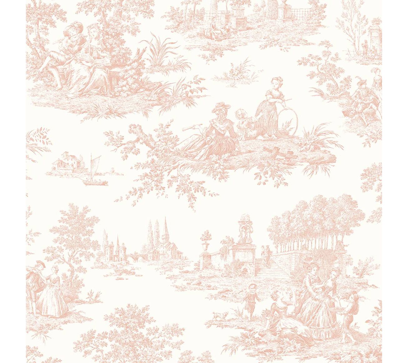 NextWall Chateau Toile Peel and Stick Wallpaper