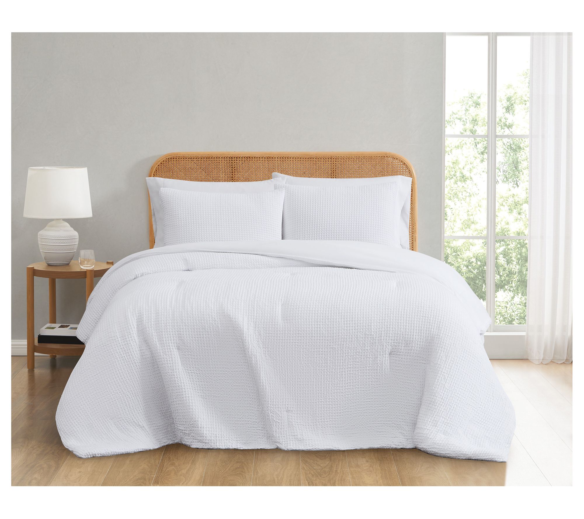 Truly Soft Textured Waffle Twin/Twin XL 2 PieceComforter Set