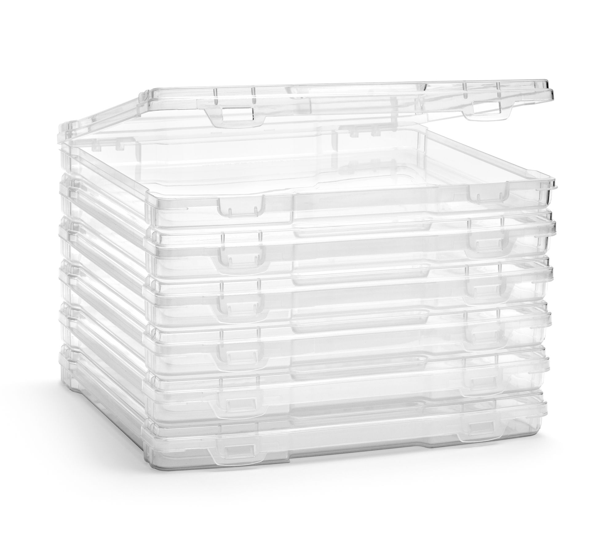 Sorbus Set of 6 Thin Clear Project Case Fit 12"x12"