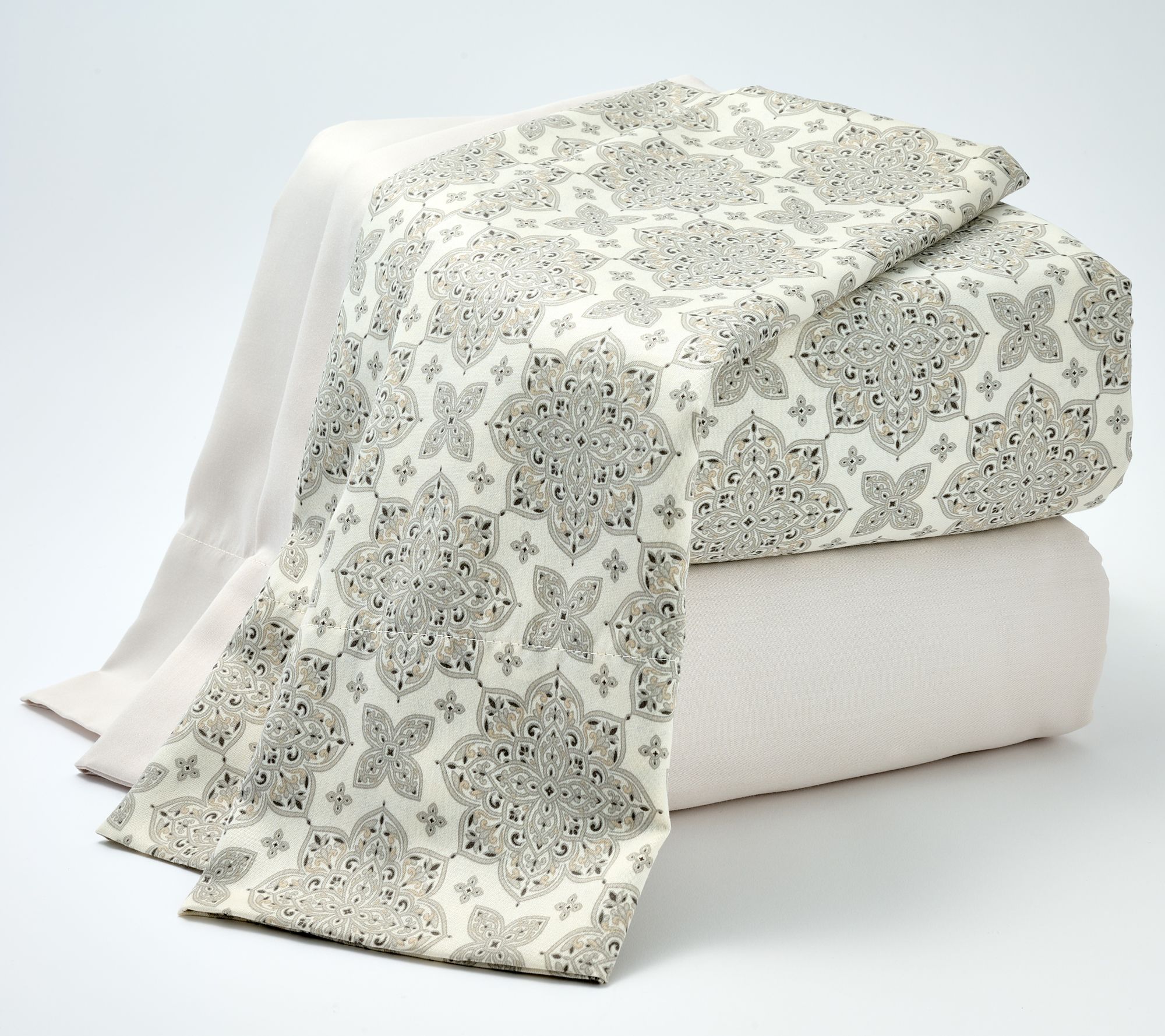 "As Is" Home Reflections 2-Pack Cotton Sateen Sheet Set
