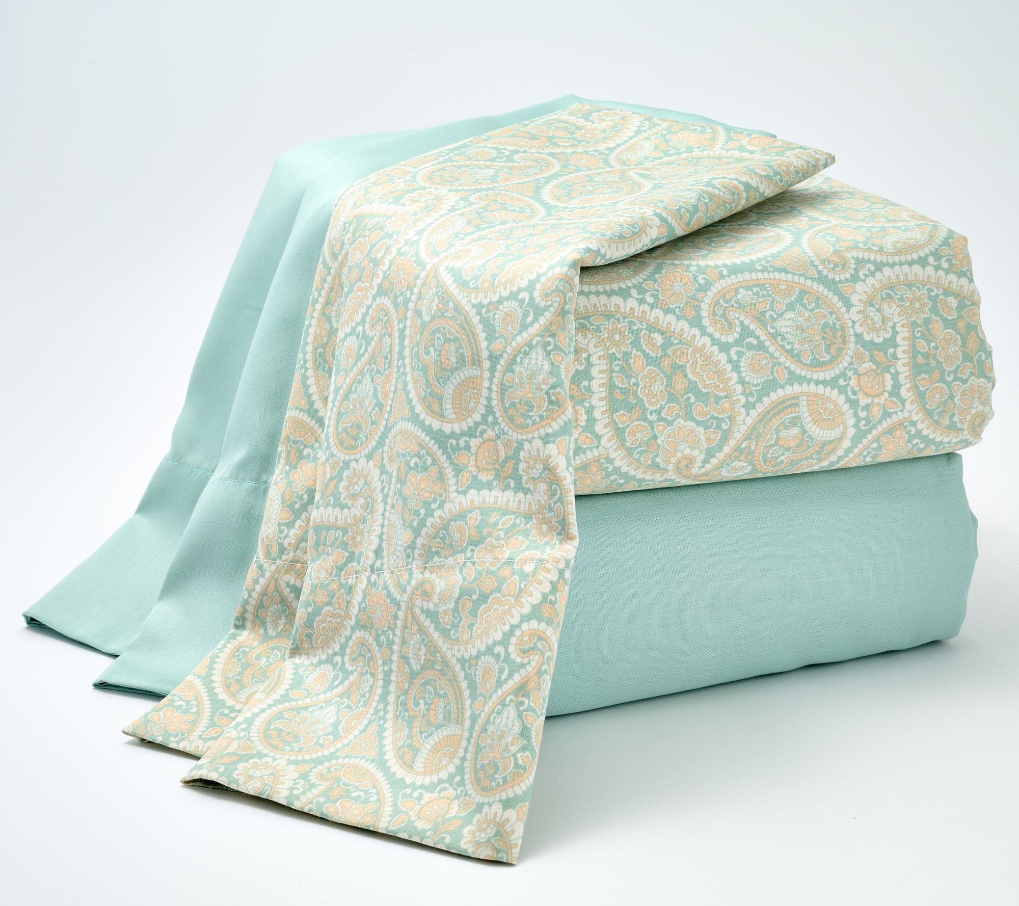 "As Is" Home Reflections 2-Pack Cotton Sateen Sheet Set