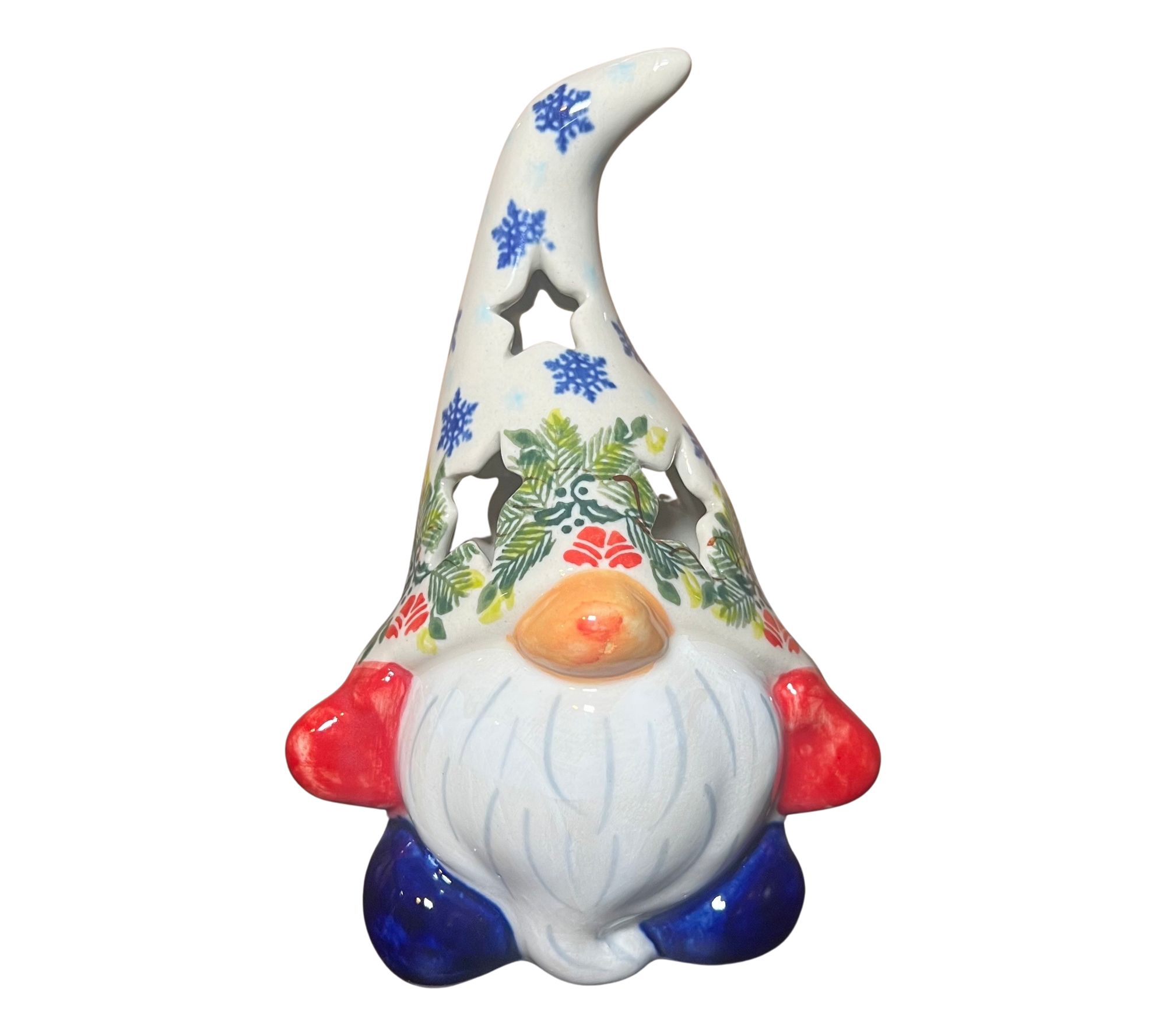Lidia's Polish Pottery Small Gnome Luminary