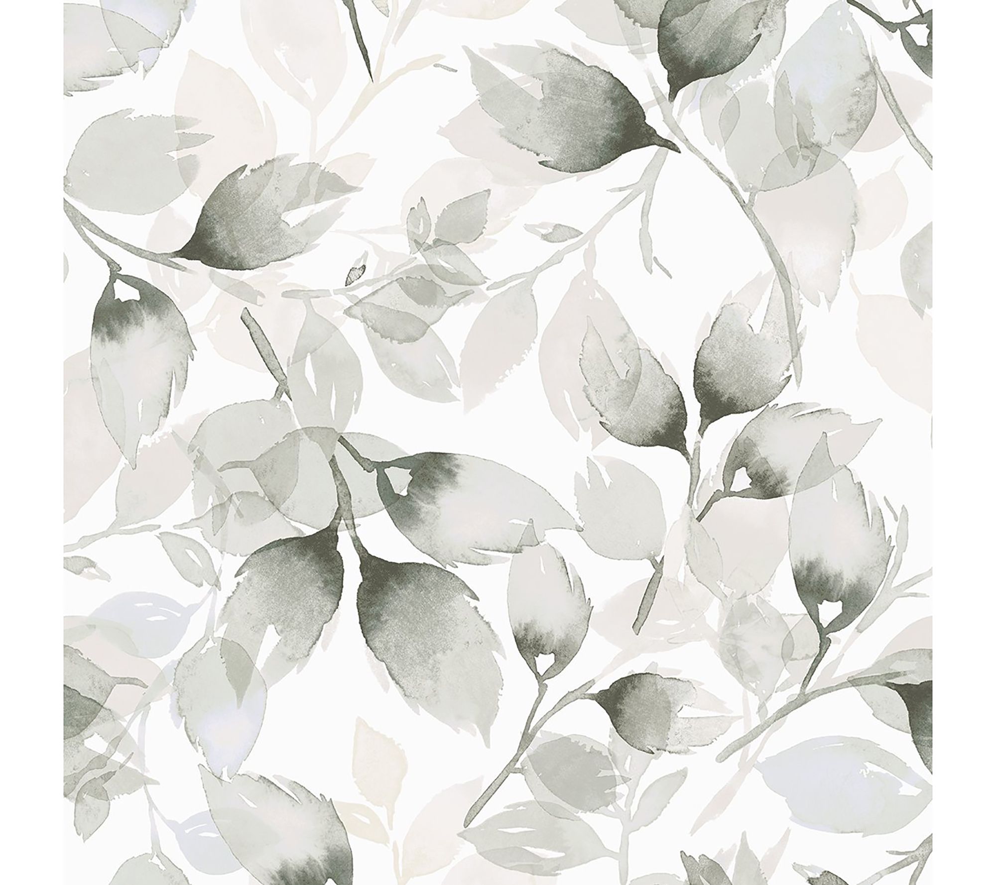 Lillian August Watercolor Leaves Peel and StickWallpaper