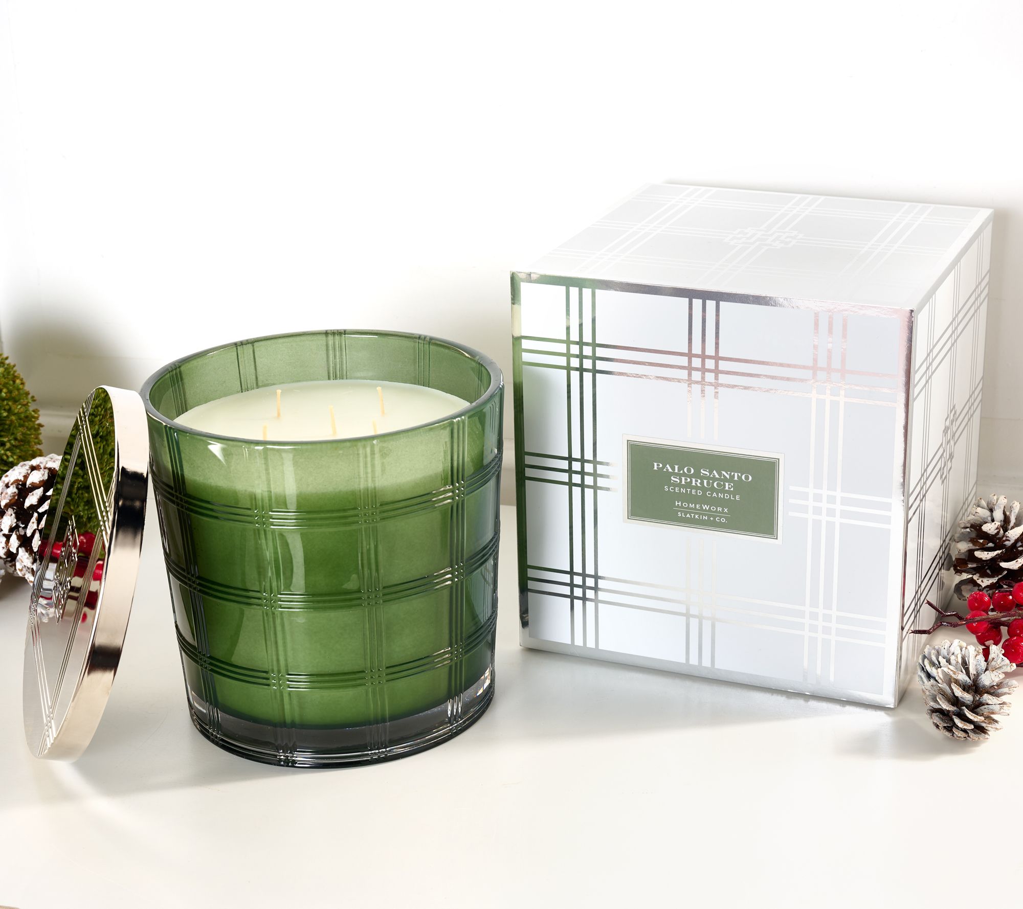 HomeWorx by Slatkin + Co. 80oz Palo Santo Spruce Candle