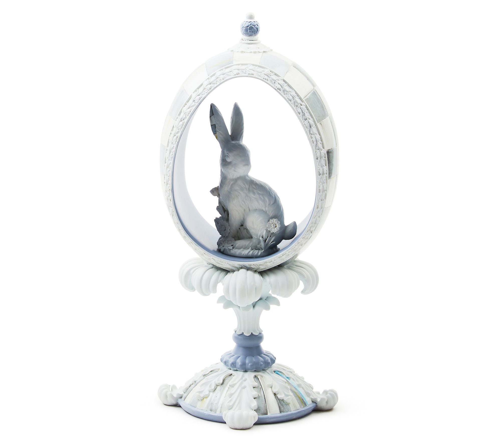 MacKenzie-Childs Cameo Panoramic Bunny Egg