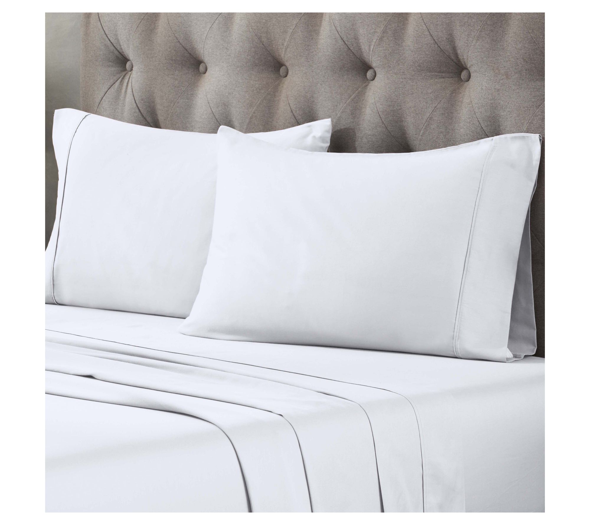 Superior 2 Piece Solid Egyptian Cotton Pillowcases, Standard