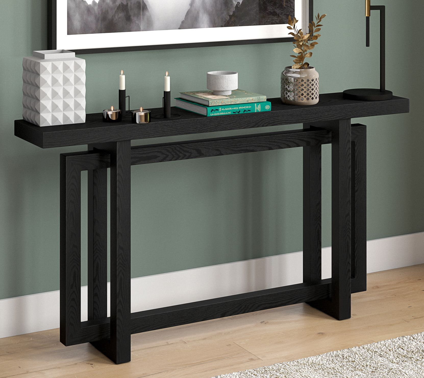 Hudson&Canal Breslow 55" Wide Rectangular Console Table