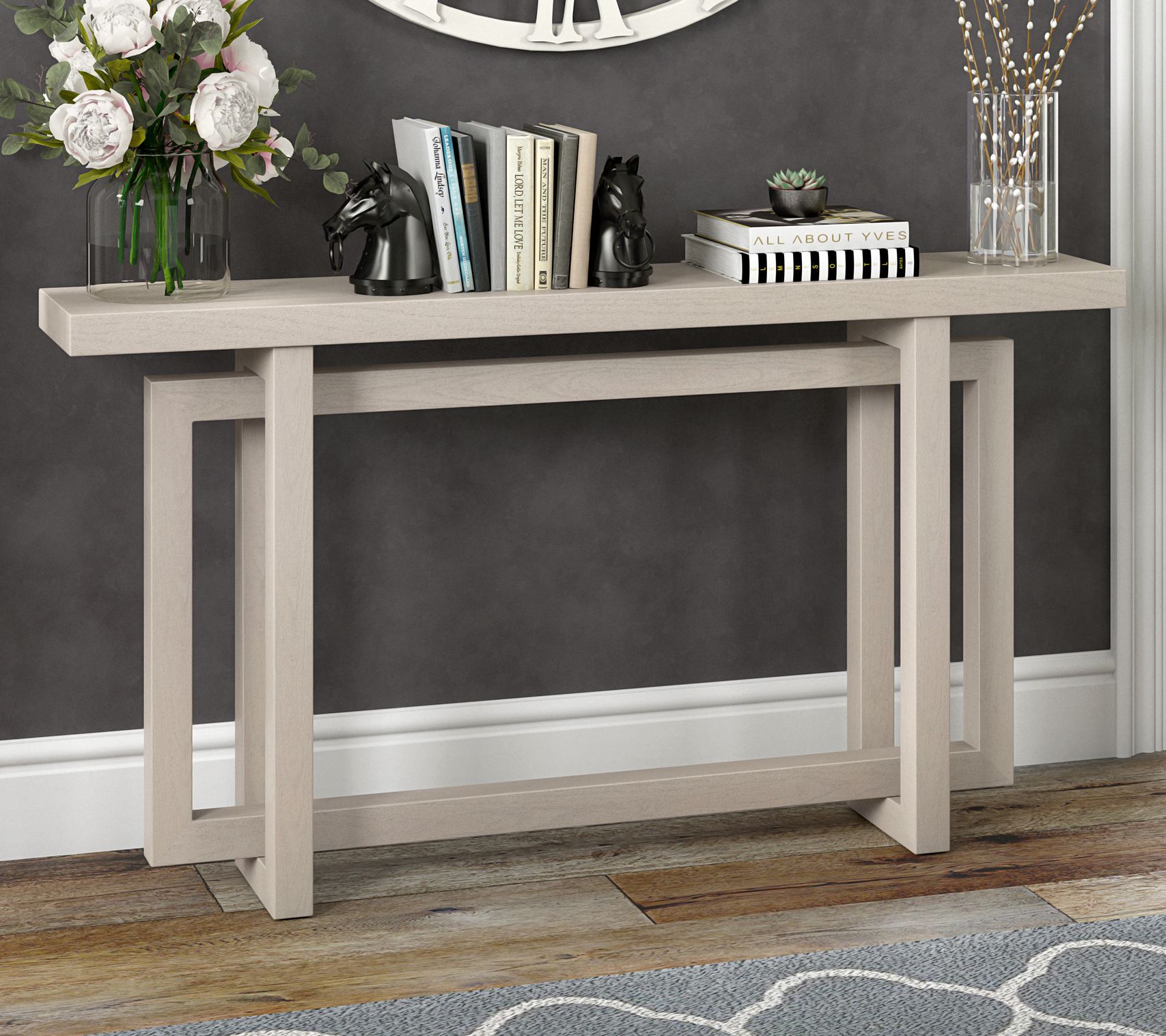 Hudson&Canal Breslow 55" Wide Rectangular Console Table