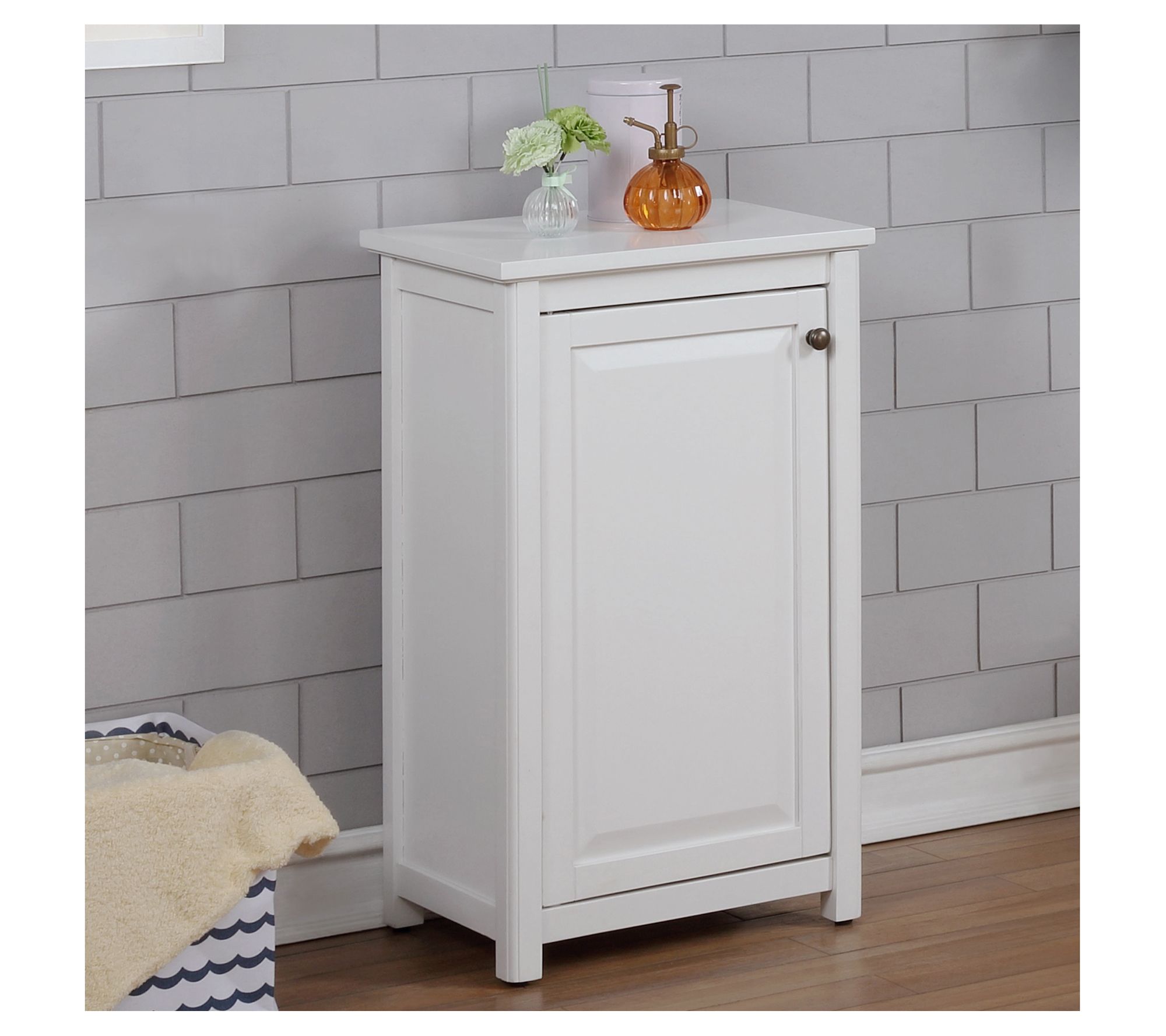 Alaterre Furniture Dorset Floor Bath Storage Cabinet with Door
