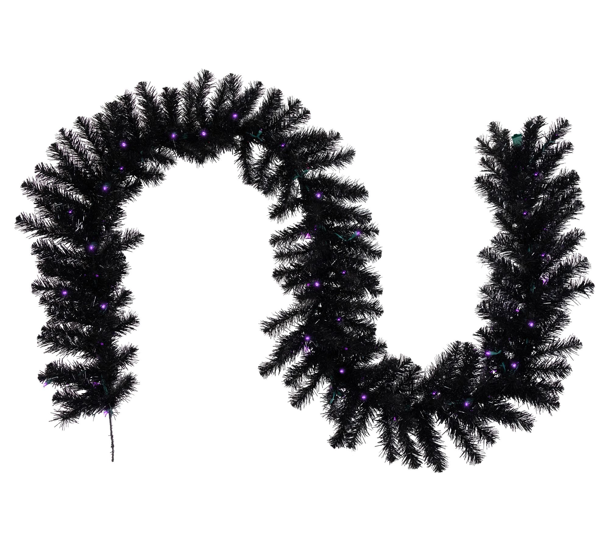 Northlight Prelit Pine Halloween Garland 9' x 12" LED