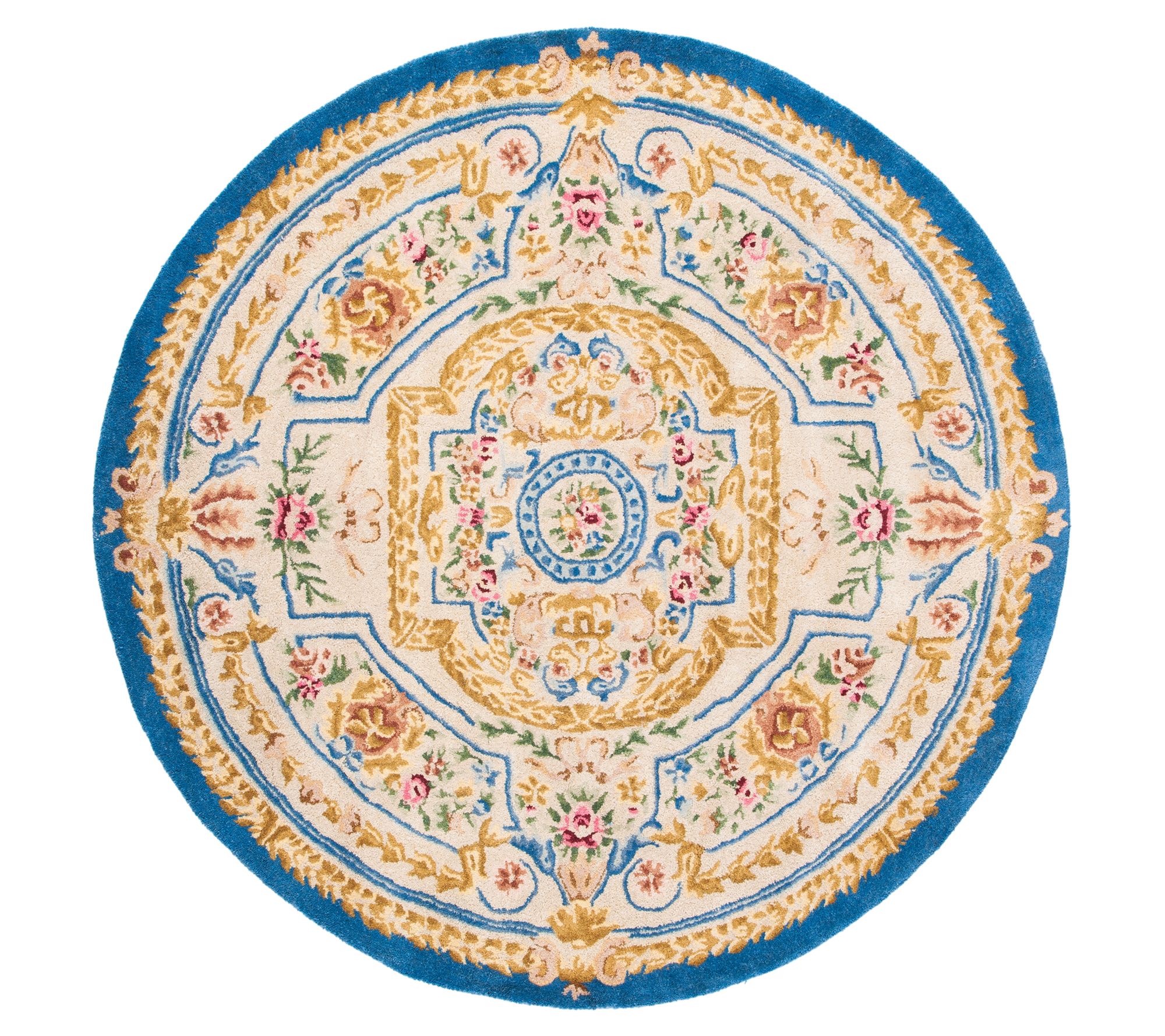 Safavieh Savonnerie Palais Fleur Wool 6' x 6' Round Rug