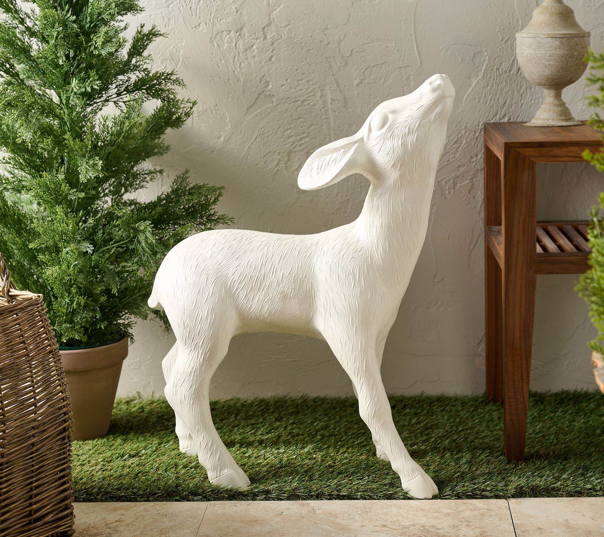 "As Is" 28" Indoor/Outdoor Oversized Reindeer Calf by Kim Gravel