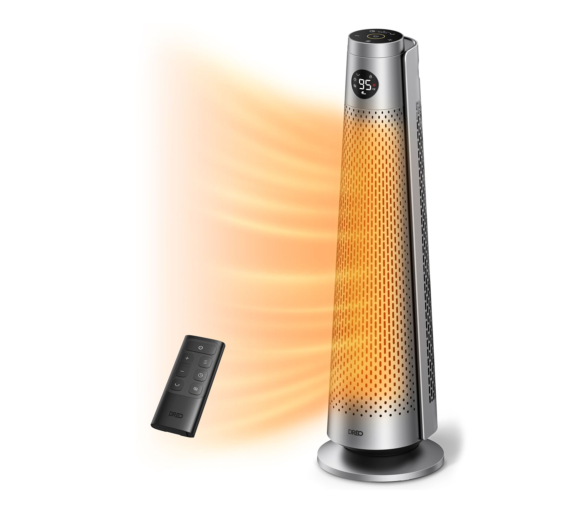 DREO 1500W Portable Oscillating Heater with Remote