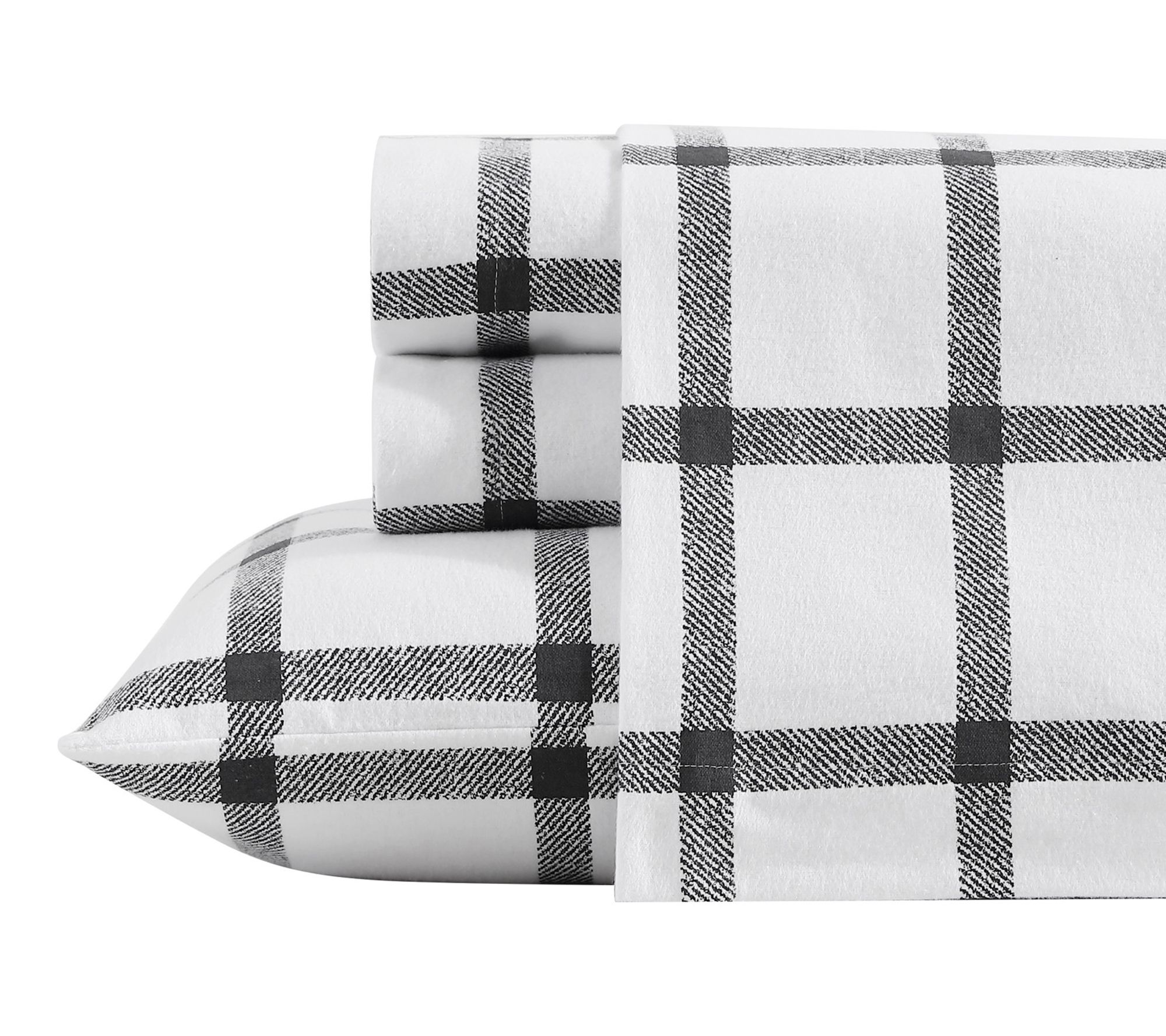 Eddie Bauer Bunkhouse Plaid Beige Cotton King Sheet Set