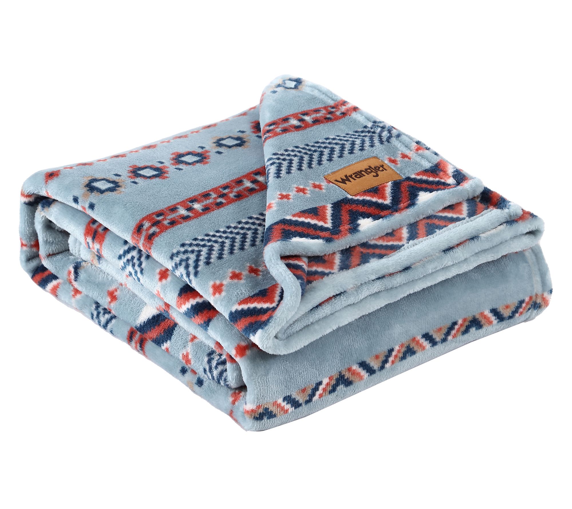 Wrangler Diamond Trail Turquoise Plush-Fleece 50"X70" Throw