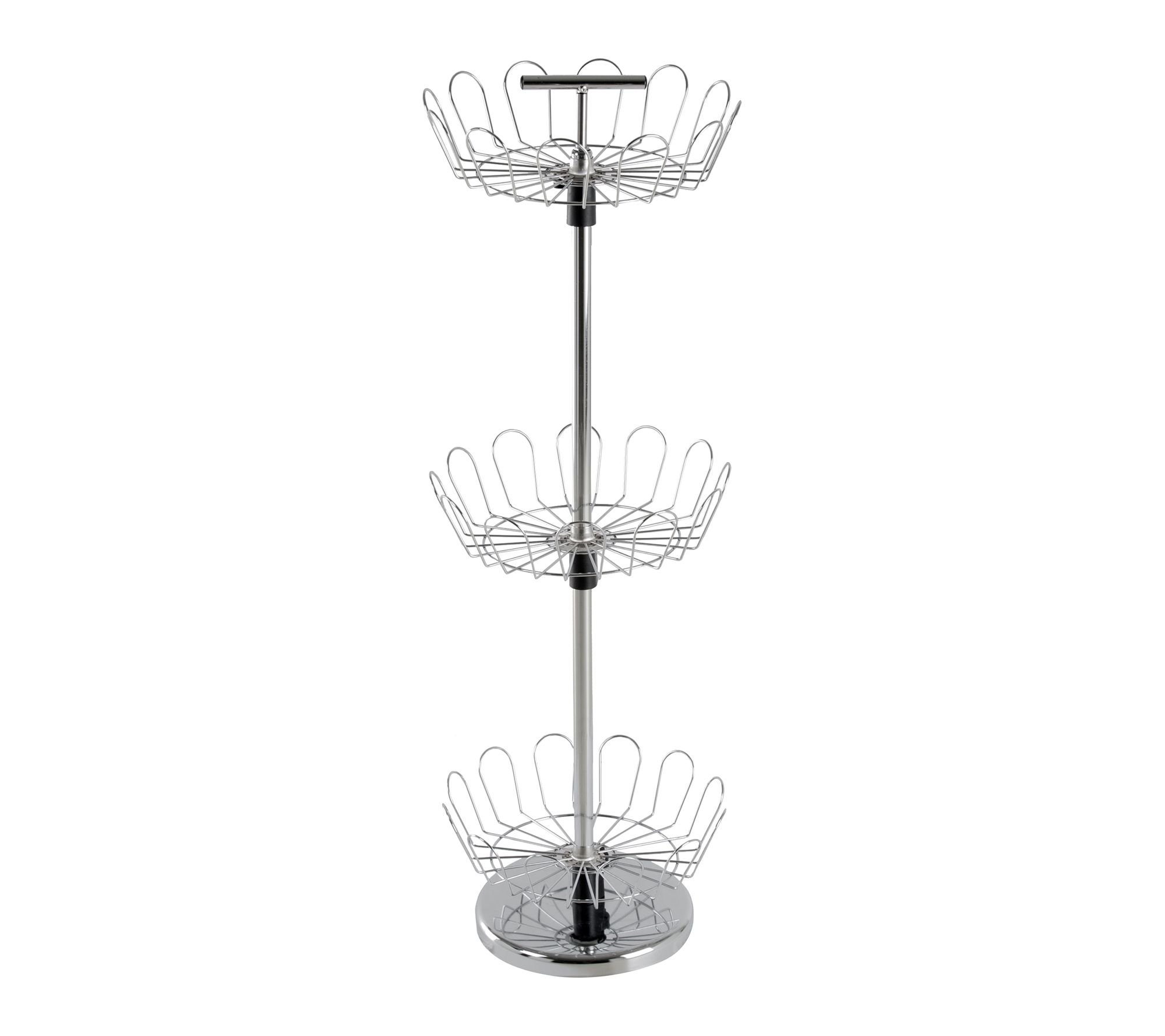 Lavish Home Rotating Shoe Rack 3-Tier Shoe Tower Holds 18 Pair