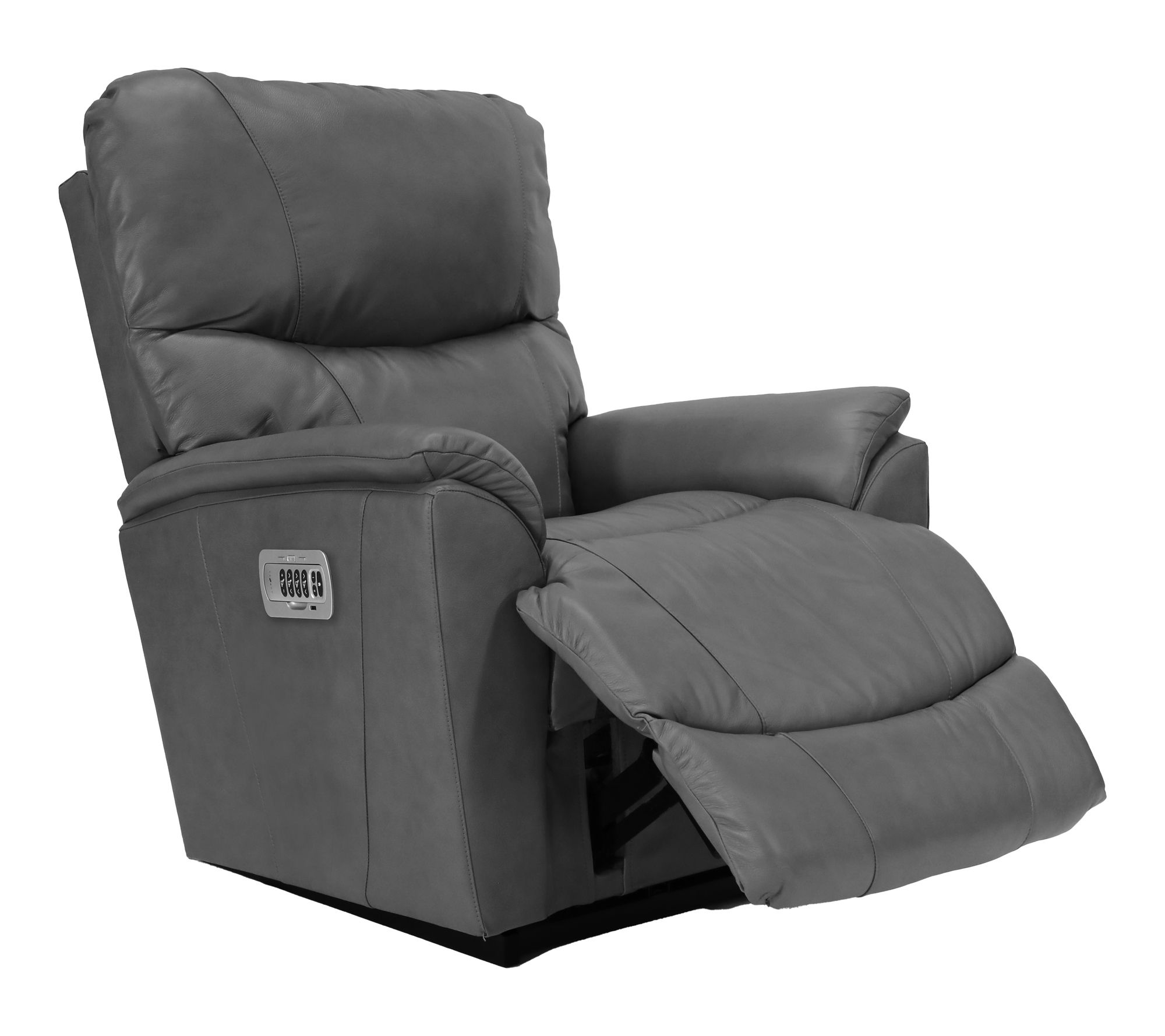 La-Z-Boy Trouper Leather Power Rocking Recliner - QVC.com