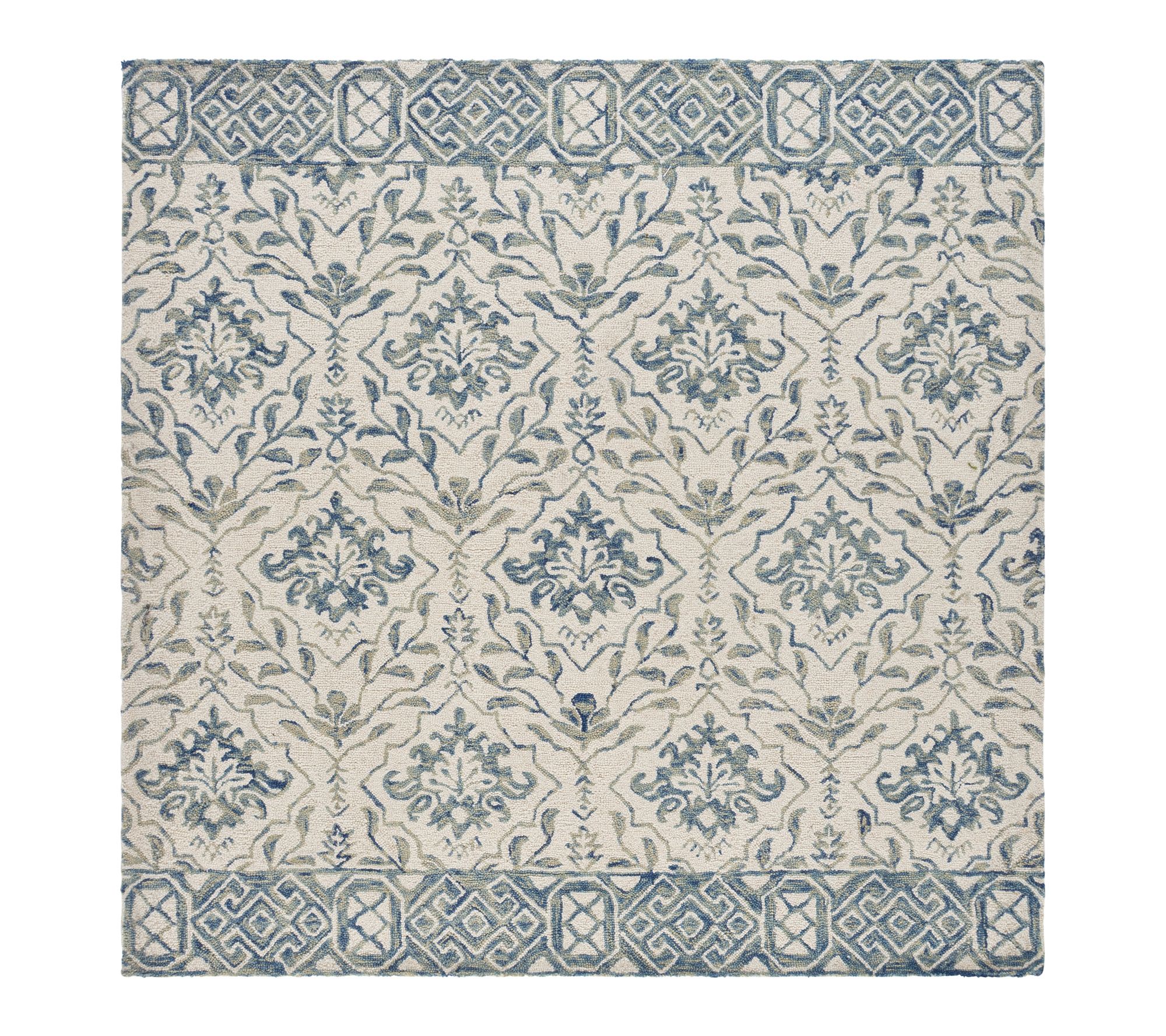 Dip Dye Fleur 7' x 7' Square Wool Rug by Valerie