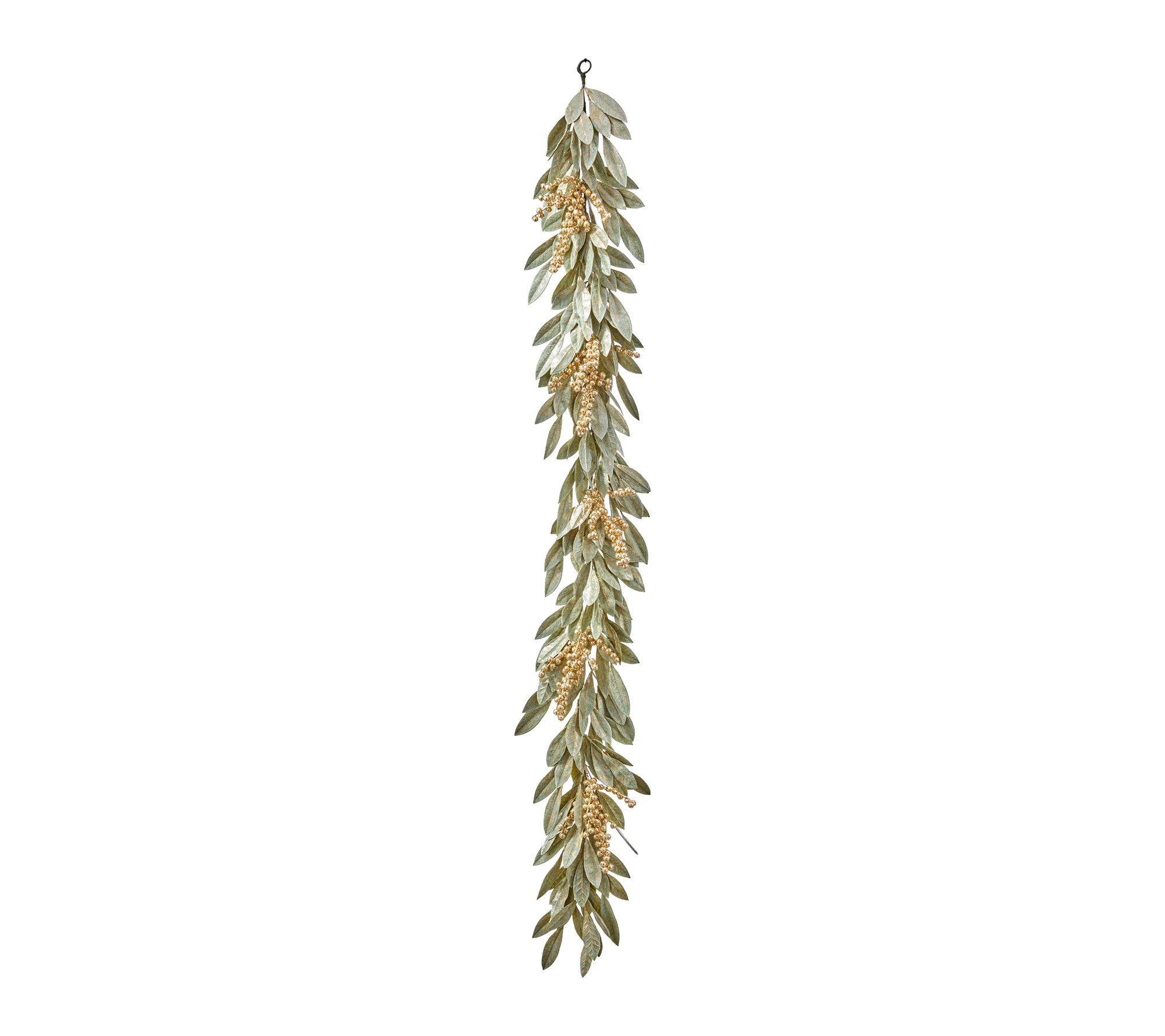 60" Gold Berry Bay Leaf Garland by Valerie