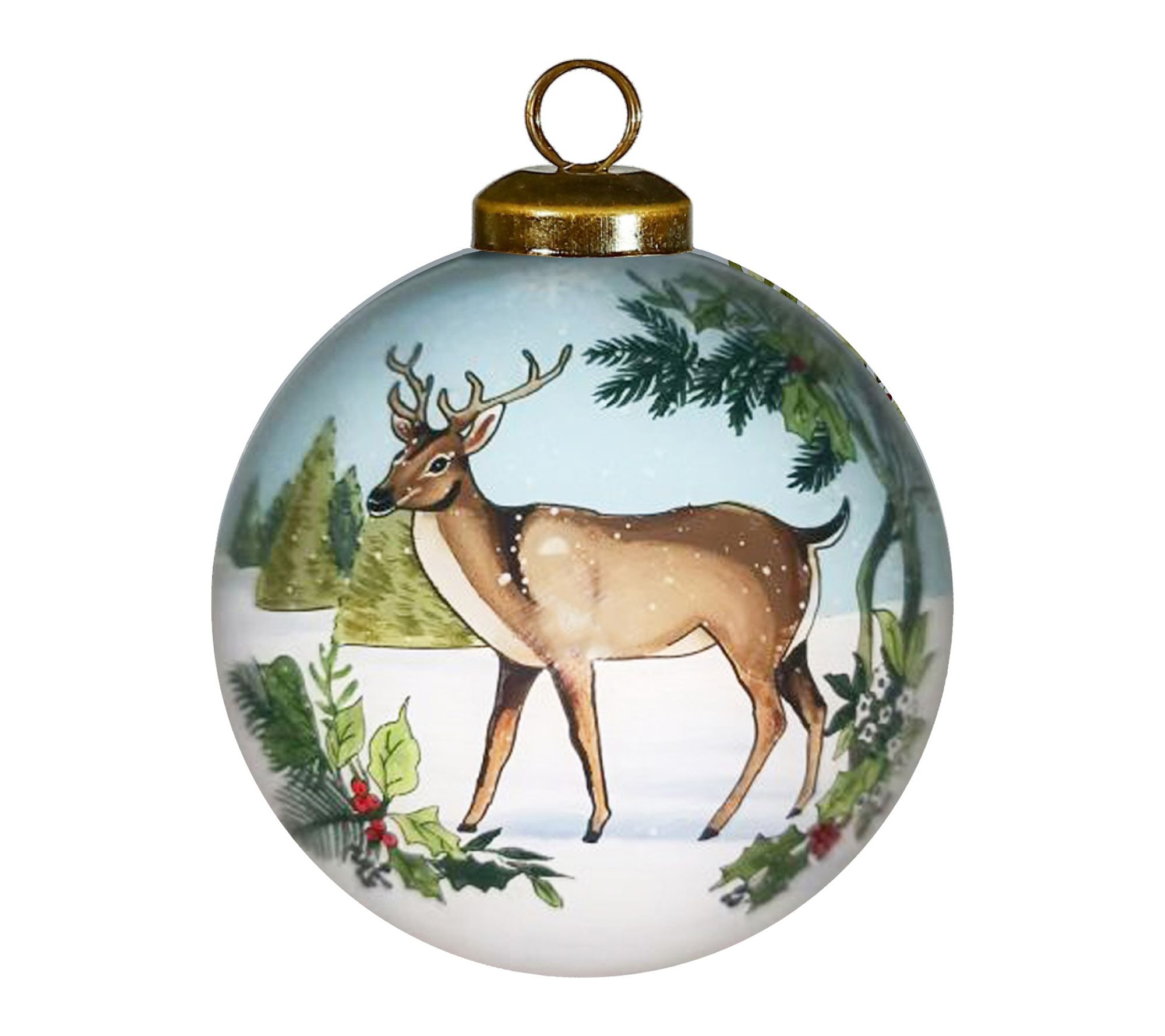 Inner Beauty Gifts 3 inch Winter Woodland Deer Ornament