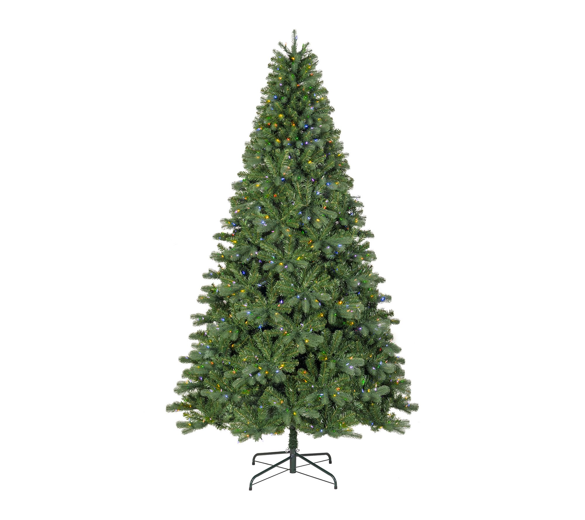 Glitzhome 9ft Pre-Lit Green Full Fir Artificial Christmas Tree