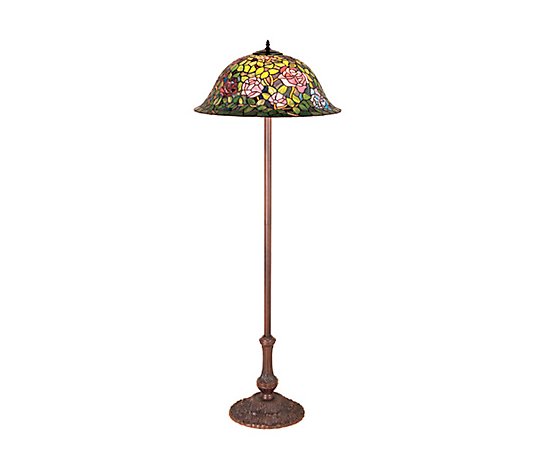 Tiffany Style Rosebush Floor Lamp