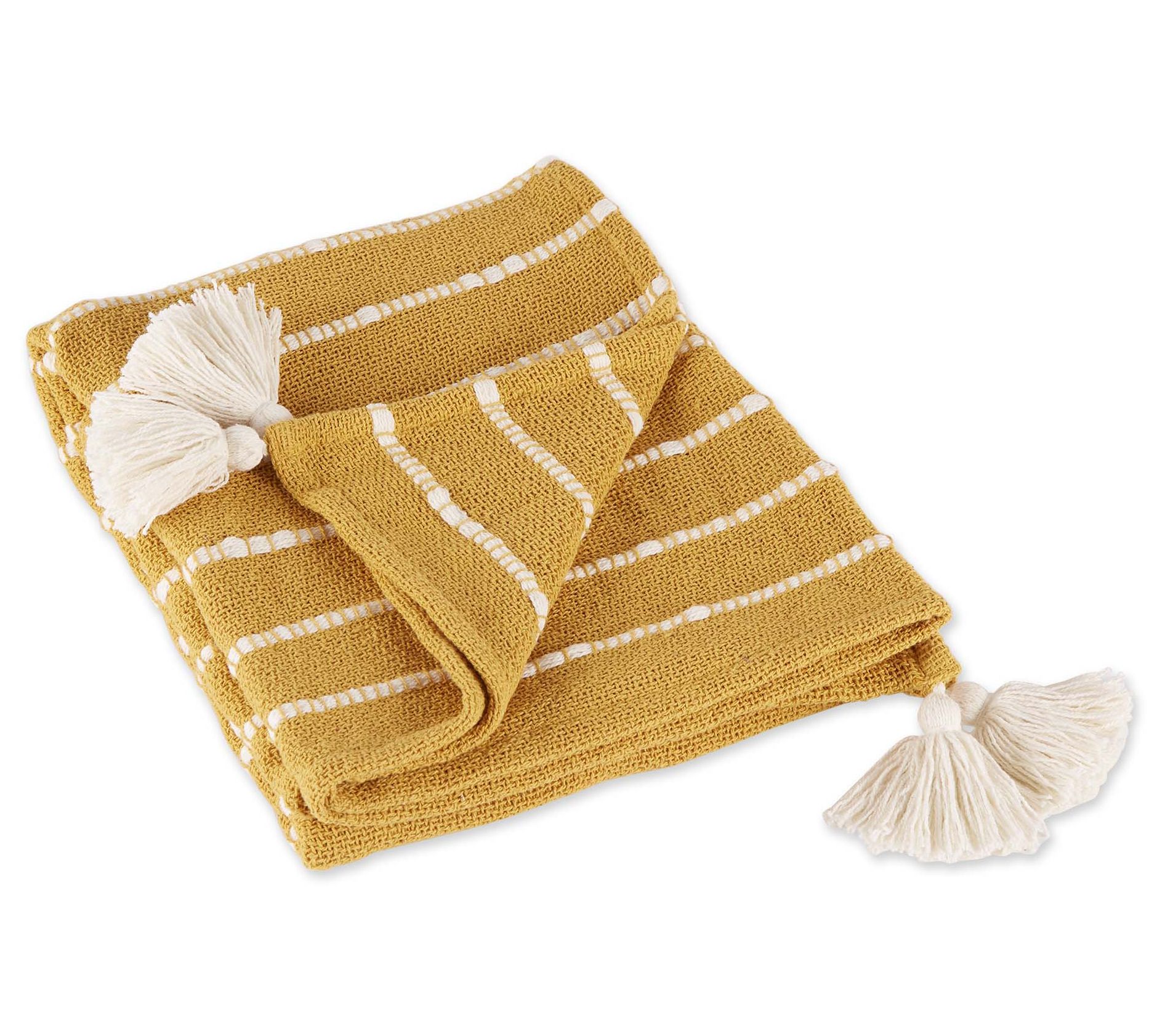 Design Imports Slub Stripe Throw