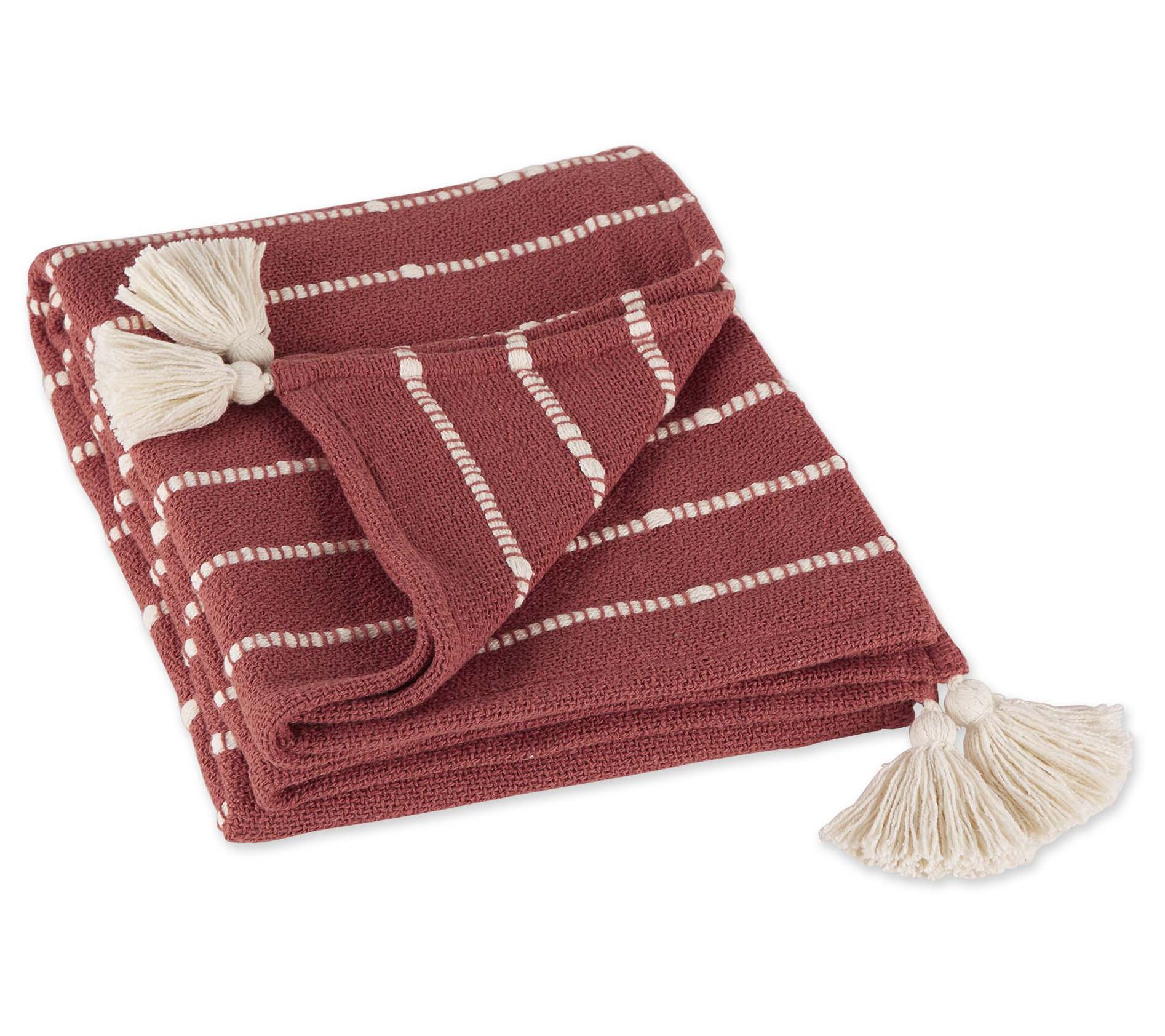 Design Imports Slub Stripe Throw